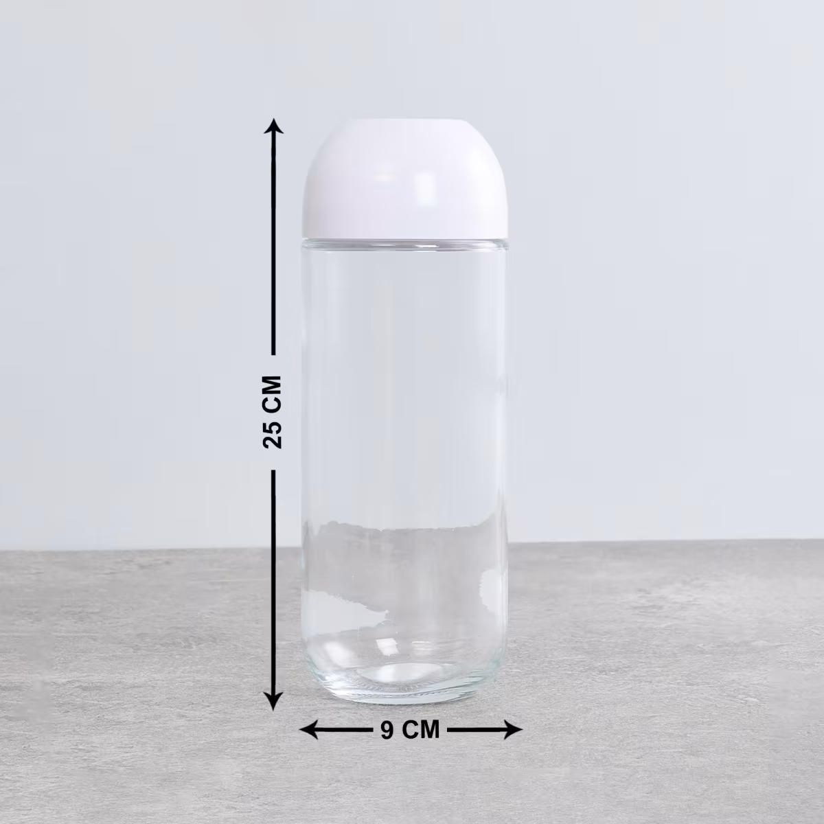 Siattle Regal Set of 6 Glass Storage Jars -1L in Transparent