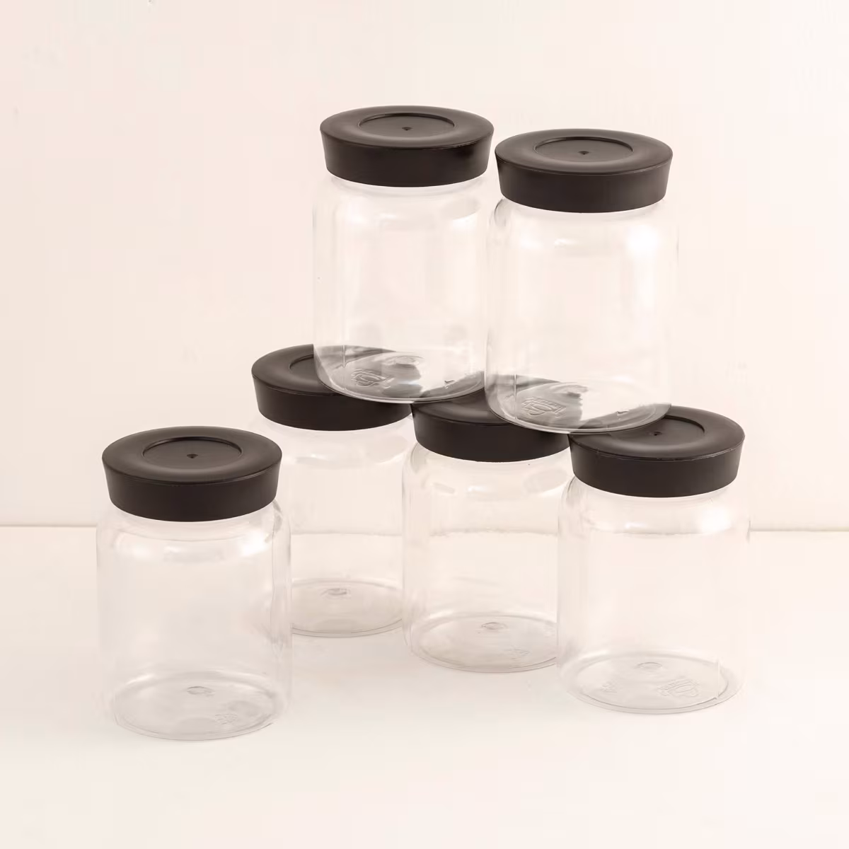 Barbados Set of 18 Pet Canisters in Black