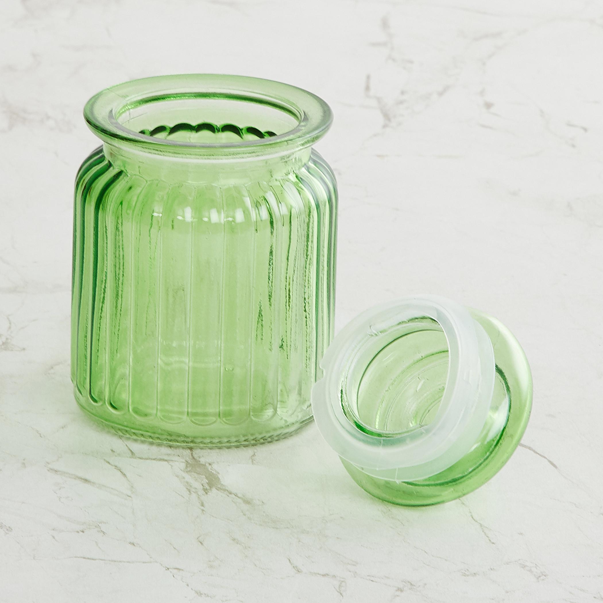 Corsica Essentials Set of 6 Glass Jars - 250ml in Multicolour