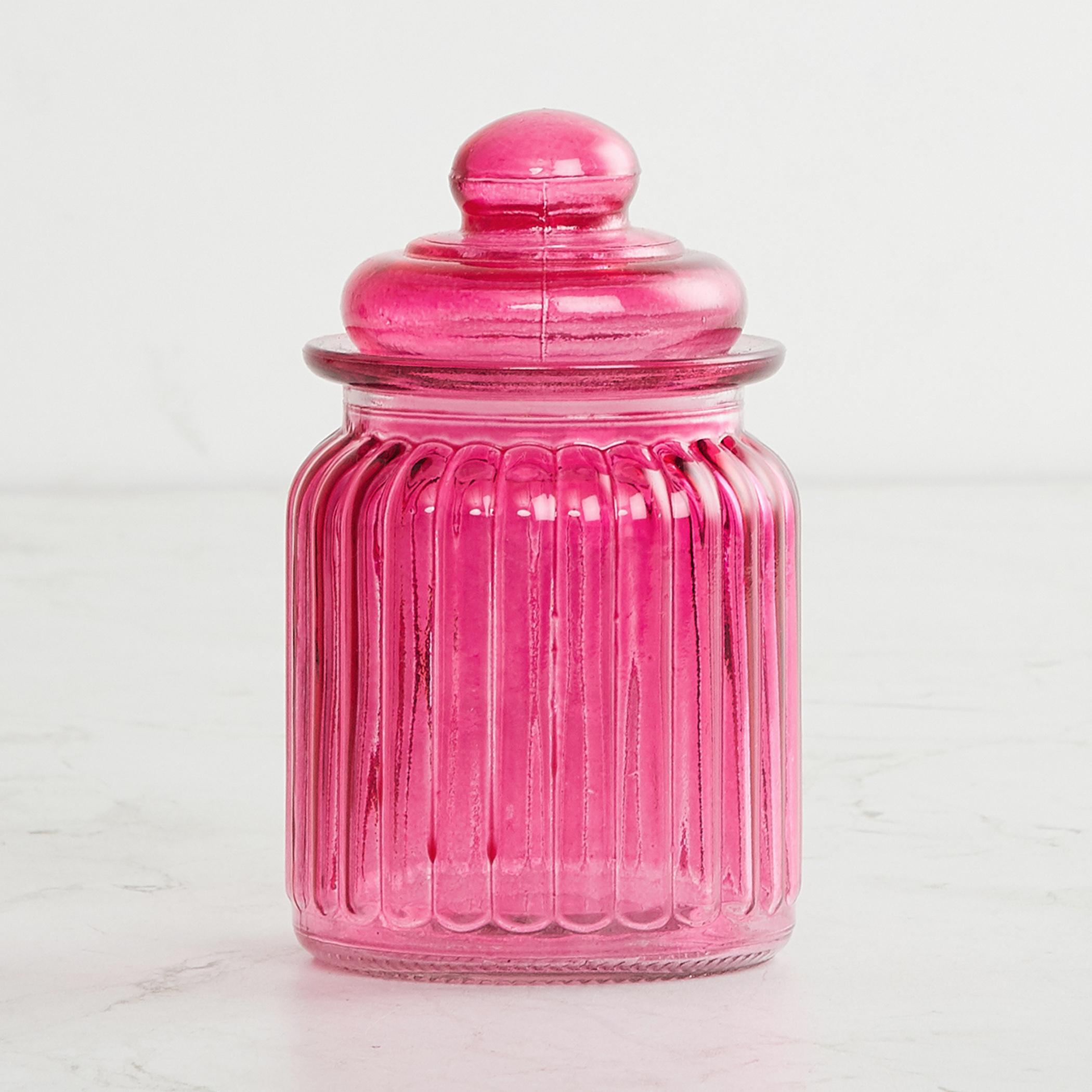 Corsica Essentials Set of 6 Glass Jars - 250ml in Multicolour