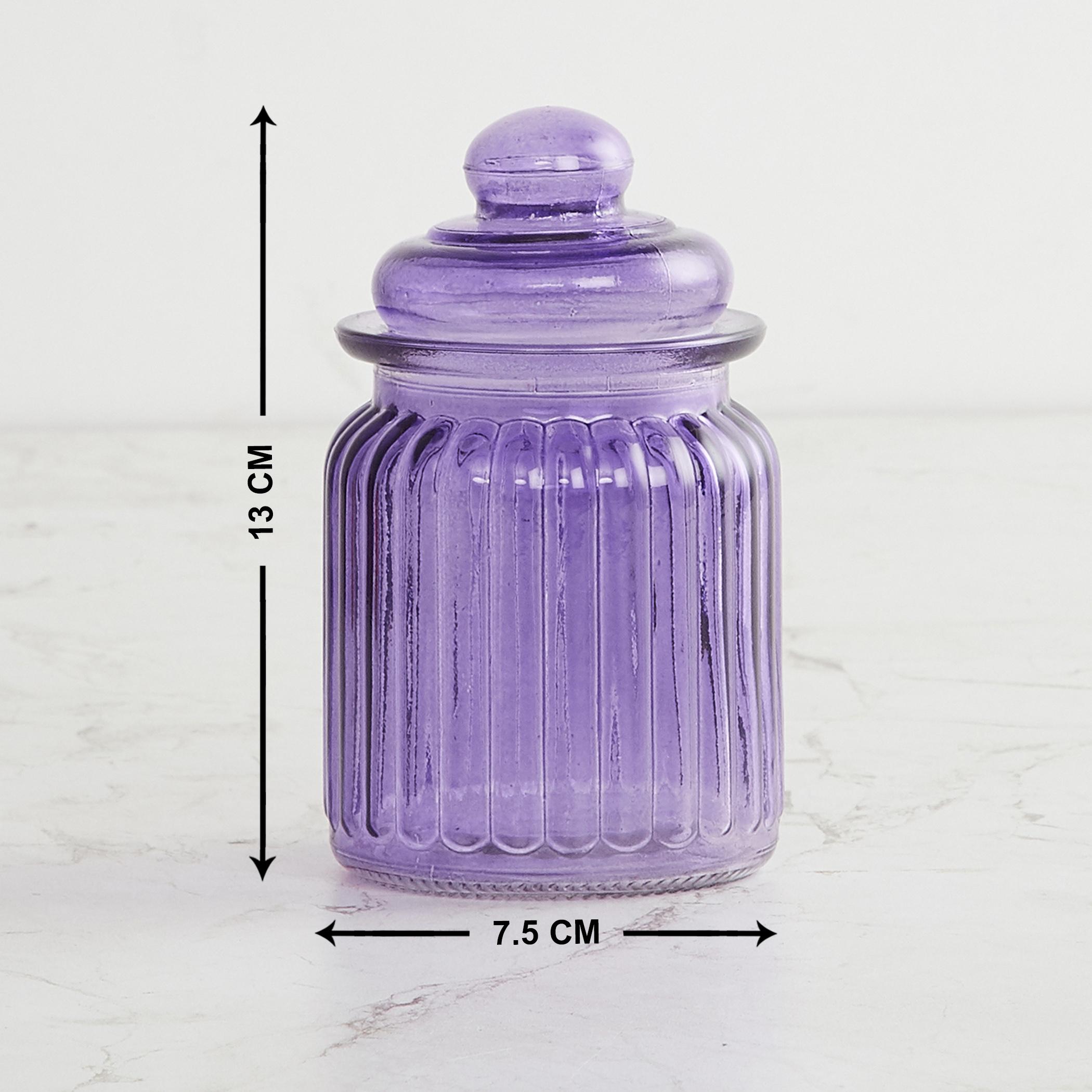 Corsica Essentials Set of 6 Glass Jars - 250ml in Multicolour