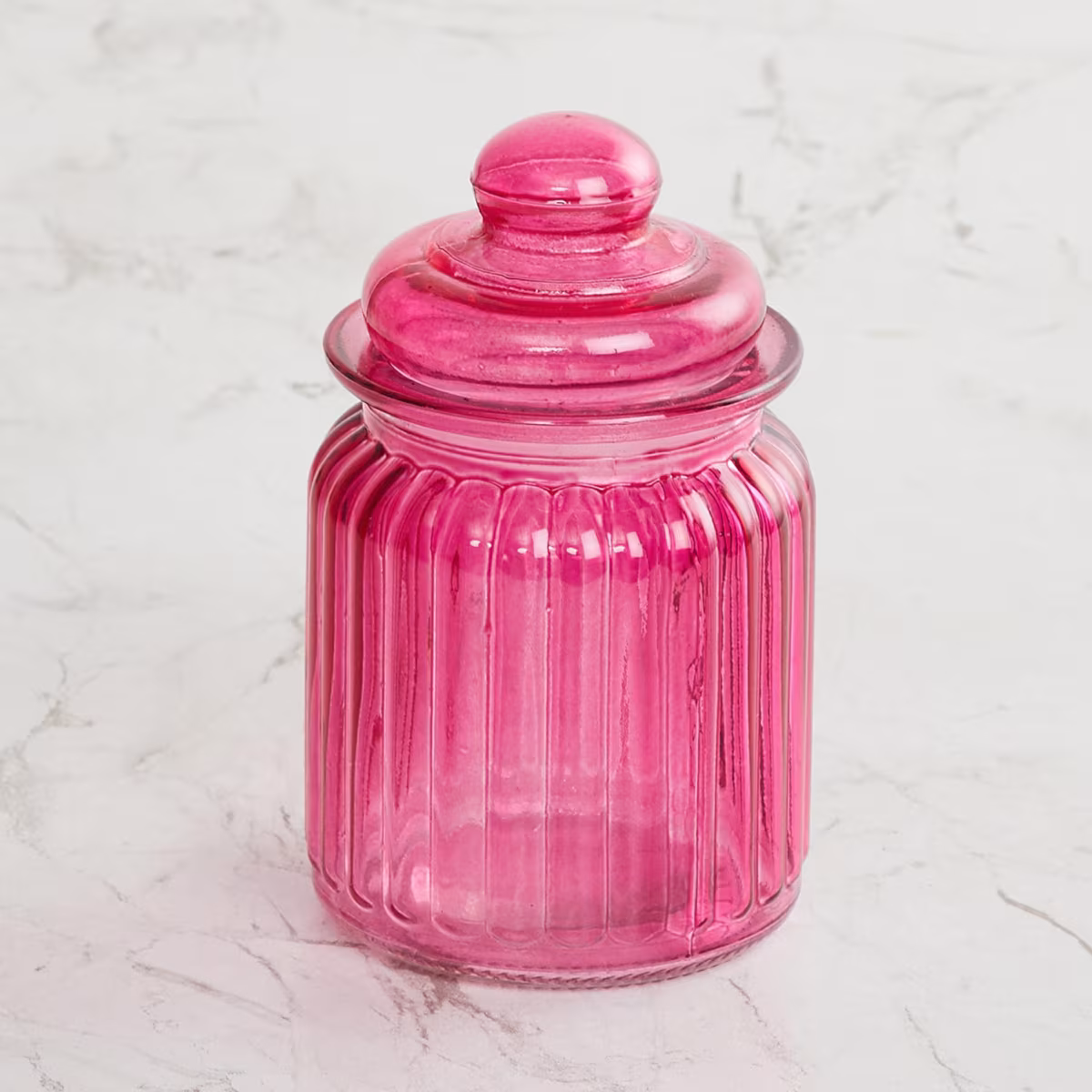 Corsica Essentials Set of 6 Glass Jars - 250ml in Multicolour