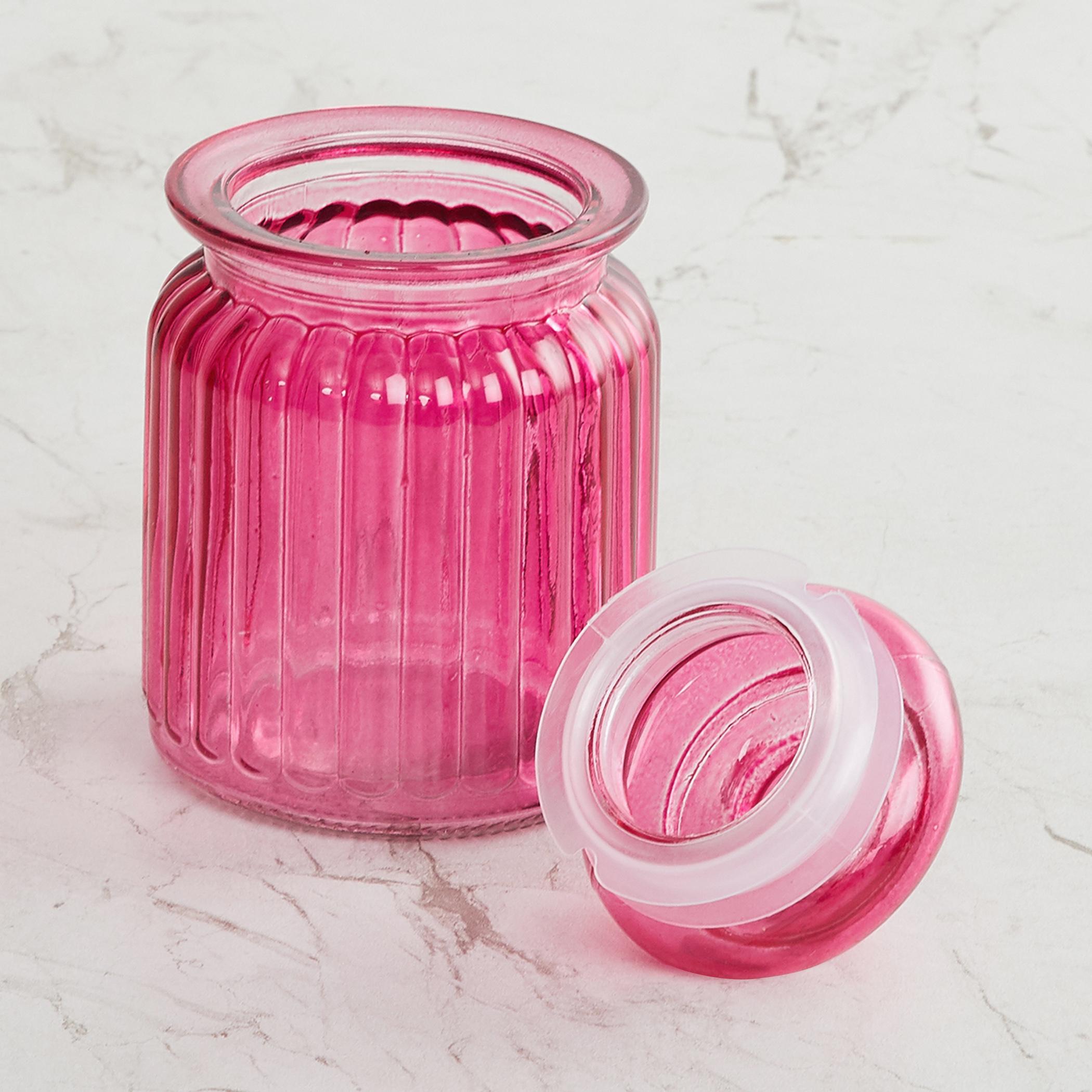 Corsica Essentials Set of 6 Glass Jars - 250ml in Multicolour