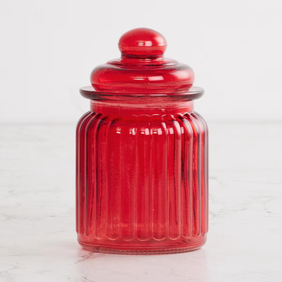 Corsica Essentials Set of 6 Glass Jars - 250ml in Multicolour