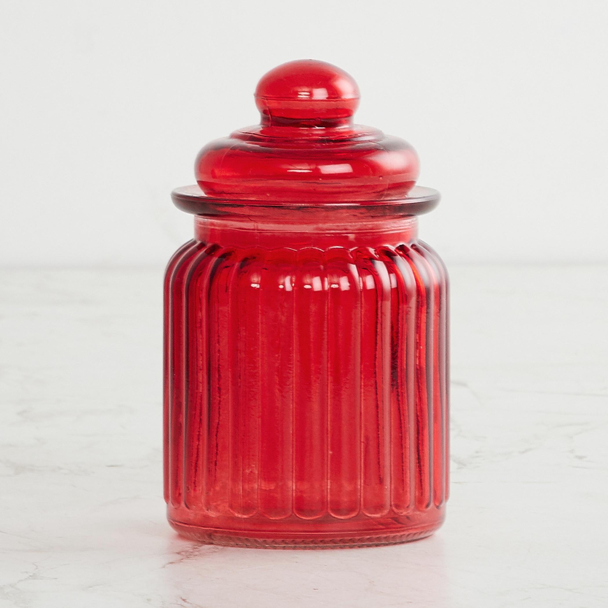 Corsica Essentials Set of 6 Glass Jars - 250ml in Multicolour