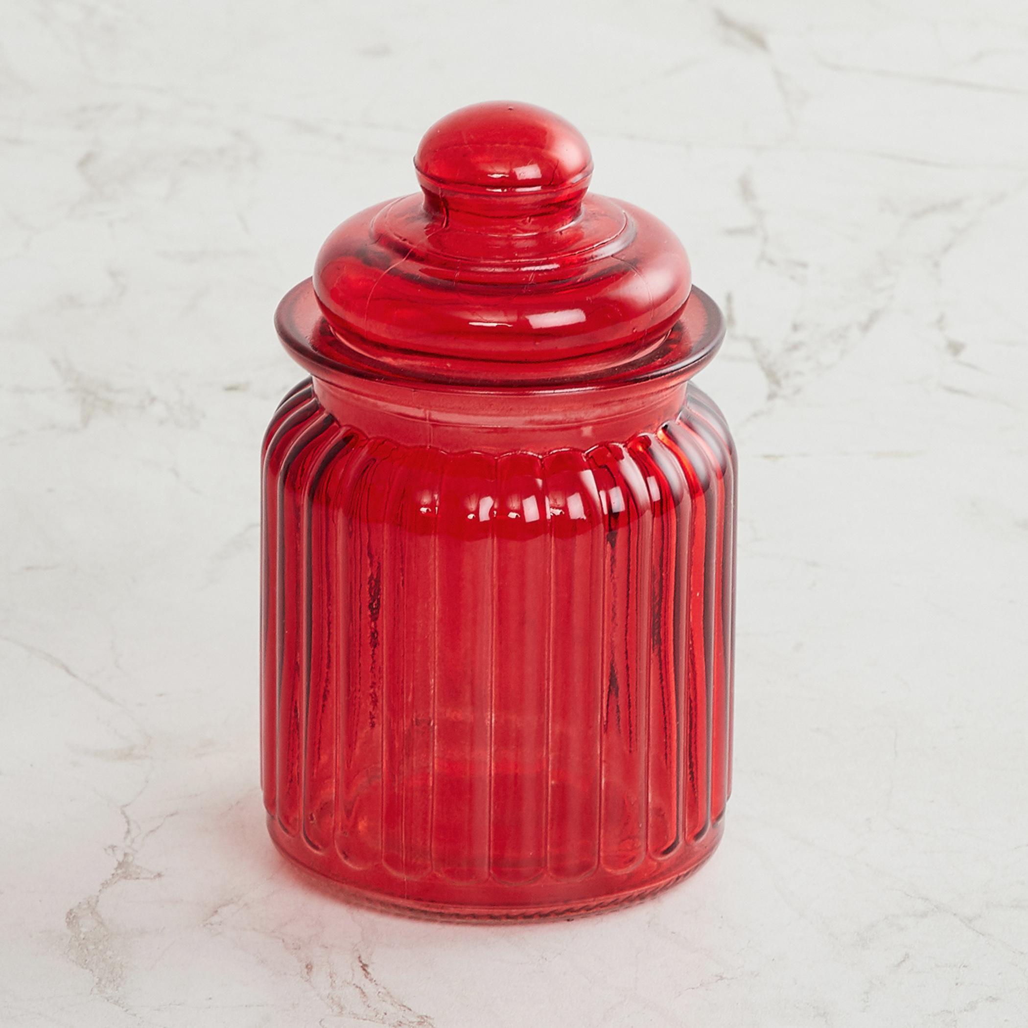 Corsica Essentials Set of 6 Glass Jars - 250ml in Multicolour