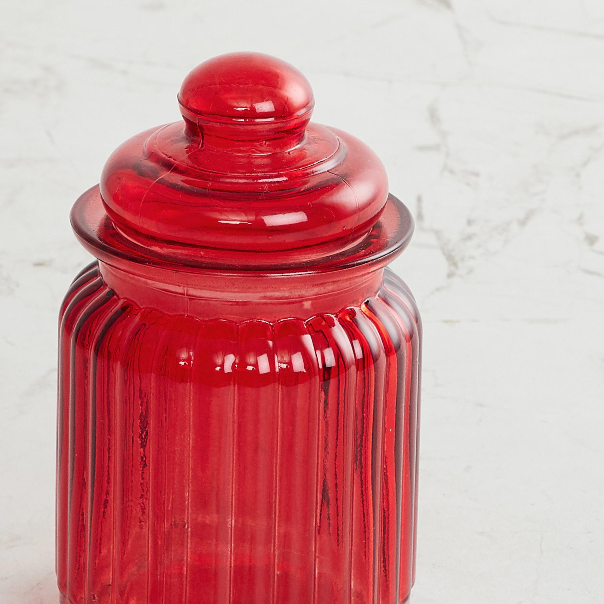 Corsica Essentials Set of 6 Glass Jars - 250ml in Multicolour