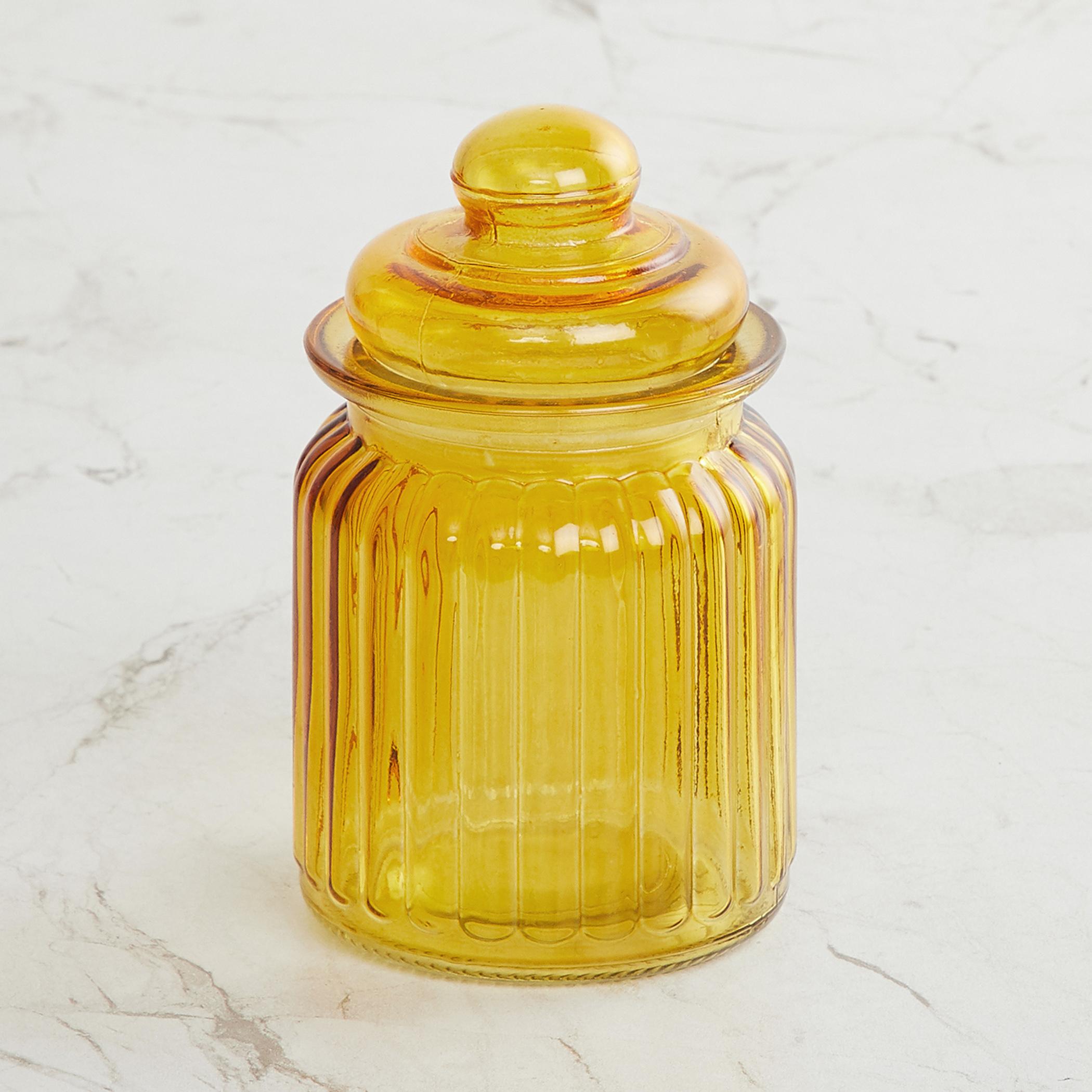 Corsica Essentials Set of 6 Glass Jars - 250ml in Multicolour