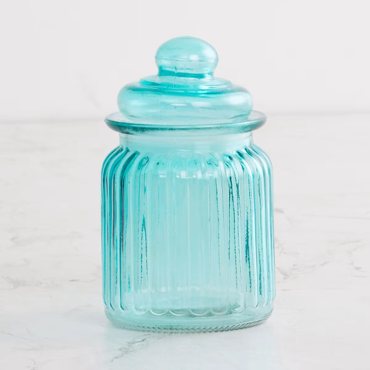 Corsica Essentials Set of 6 Glass Jars - 250ml in Multicolour