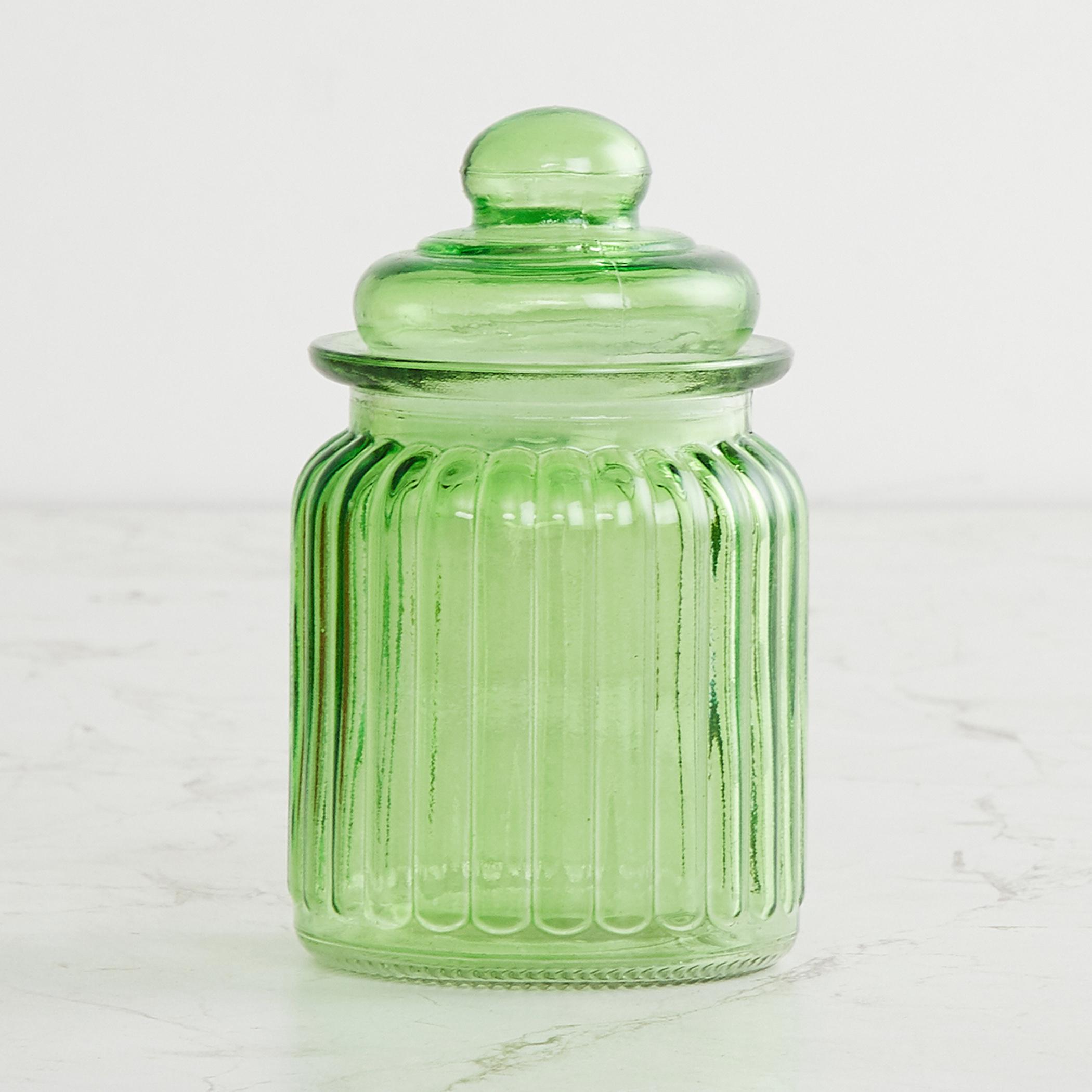 Corsica Essentials Set of 6 Glass Jars - 250ml in Multicolour