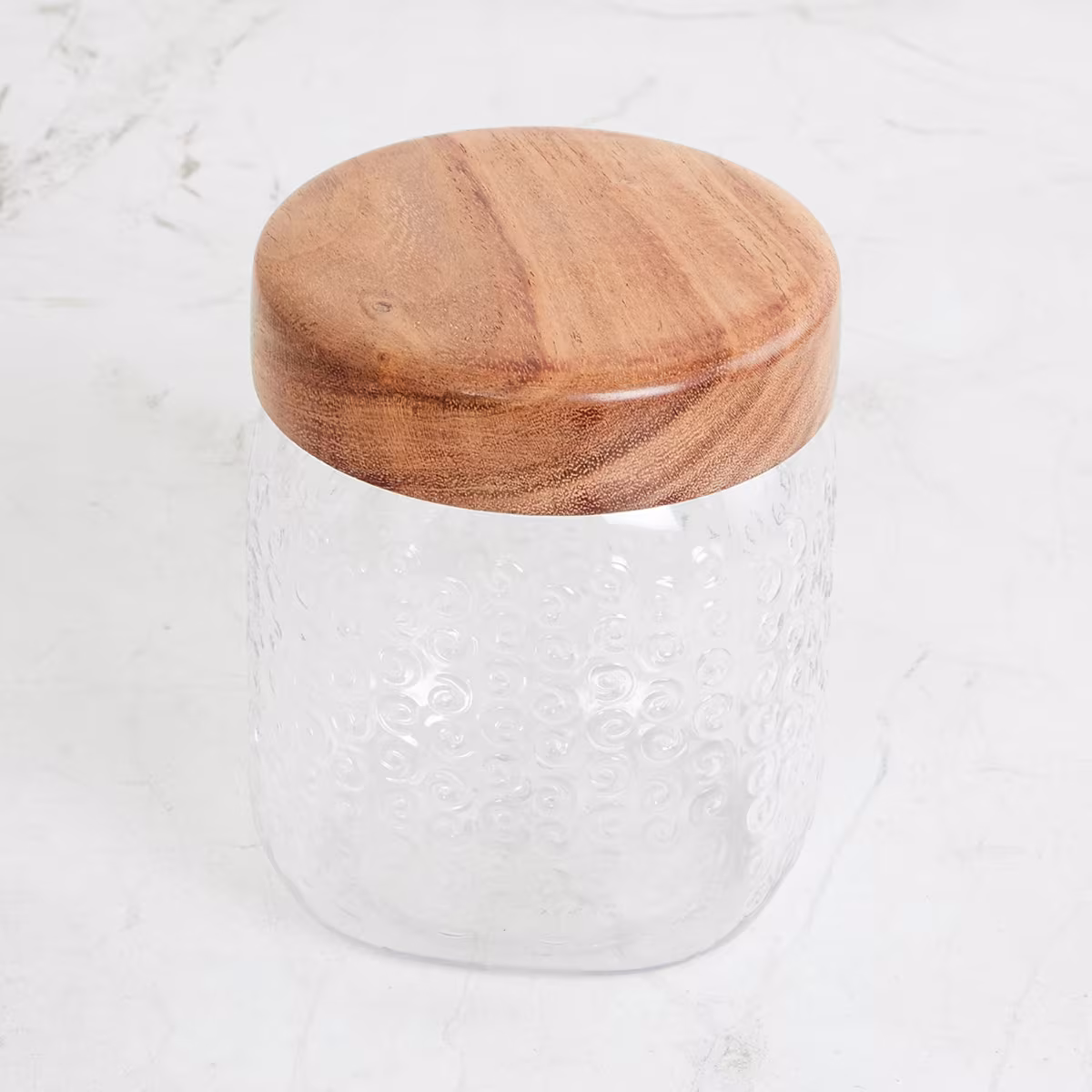 Corsica Elfin Set of 3 Wooden Lid Pet Jars - 650ml in Multicolour