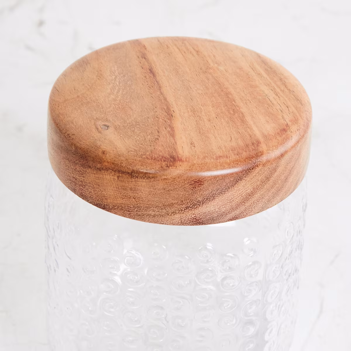 Corsica Elfin Set of 3 Wooden Lid Pet Jars - 650ml in Multicolour