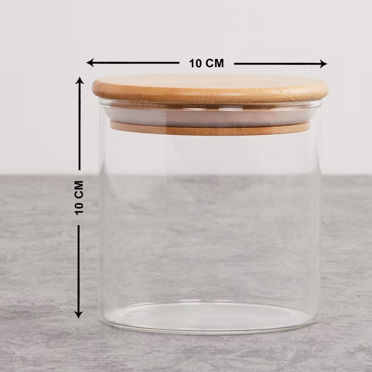 Palestine Borosilicate Jar with Lid - 550ml in Transparent