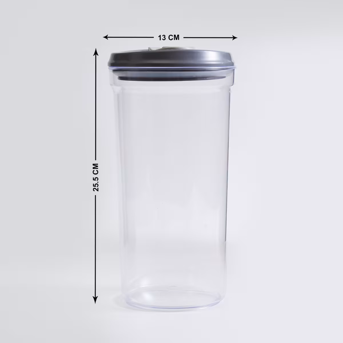 Genesis Set of 6 Storage Jars - 1.5L in Grey