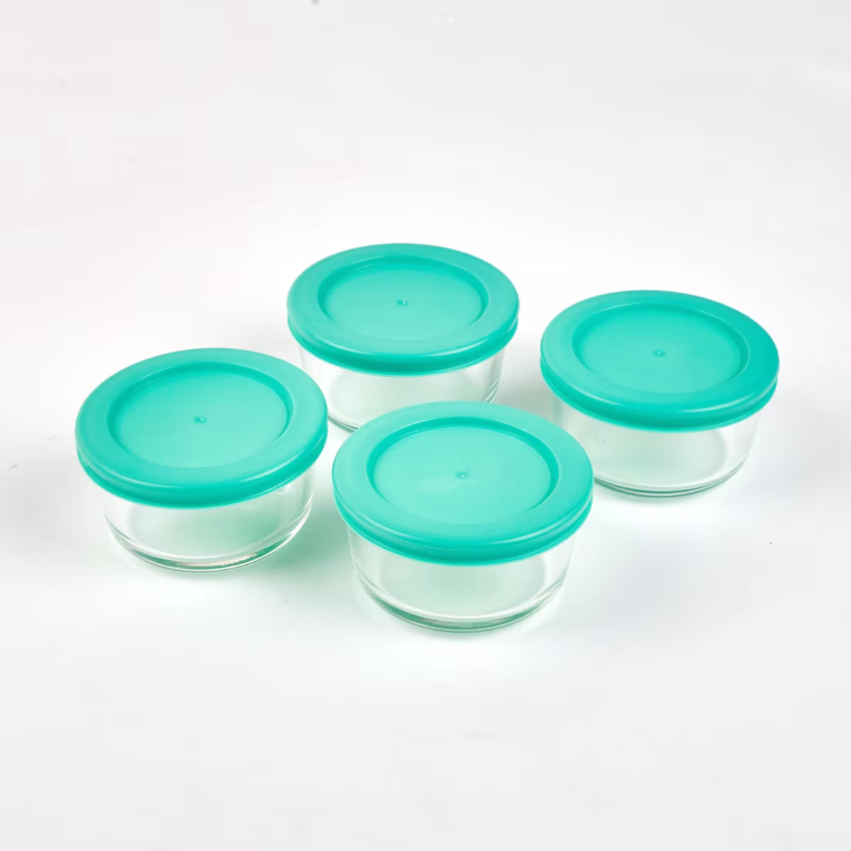 Siattle Aston 10Pcs Glass Jars Set in Teal