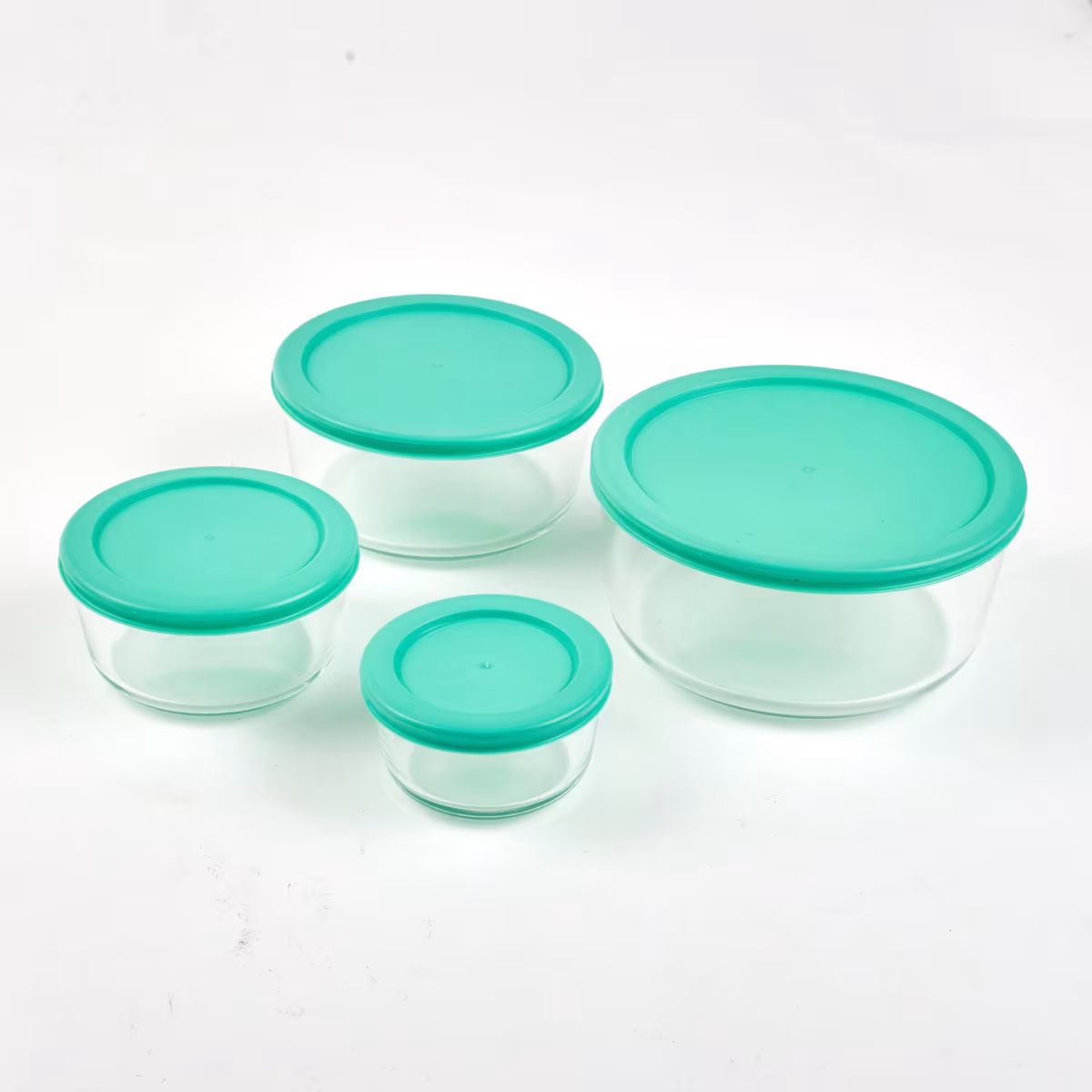 Siattle Aston 10Pcs Glass Jars Set in Teal