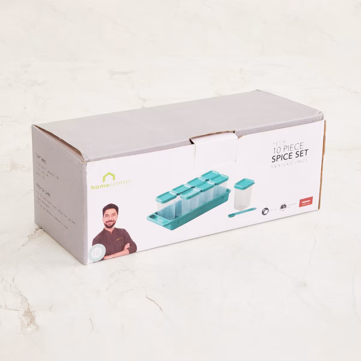 Fiesta 10Pcs Polypropylene Spice Box Set in Teal