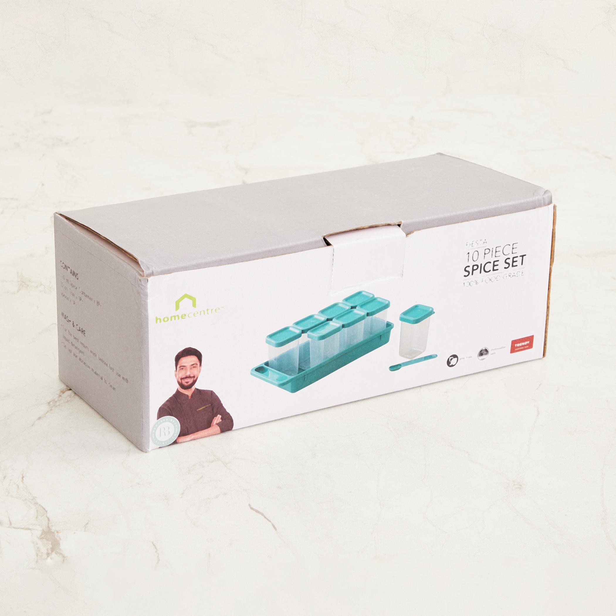 Fiesta 10Pcs Polypropylene Spice Box Set in Teal