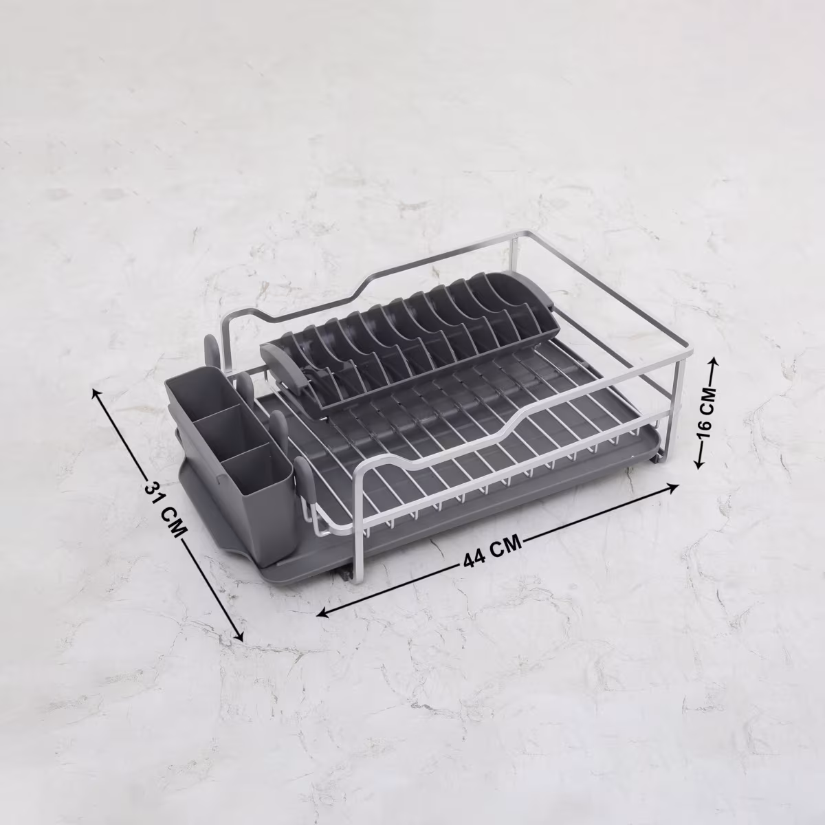 Orion Aluminium Dish Rack in Silver