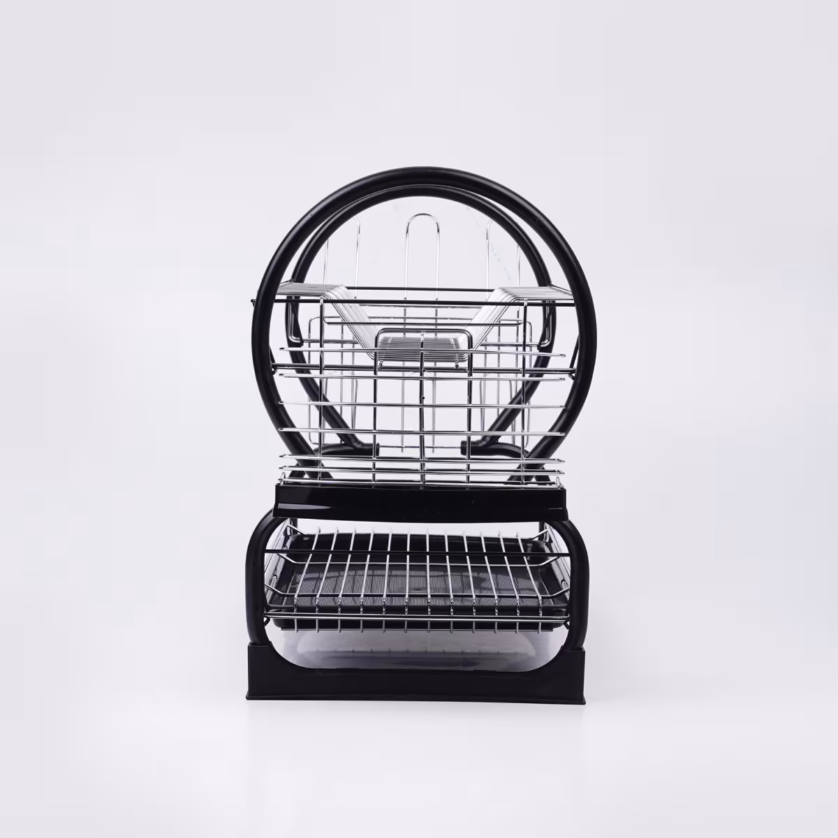 Orion Metal 2-Tier Dish Rack in Silver