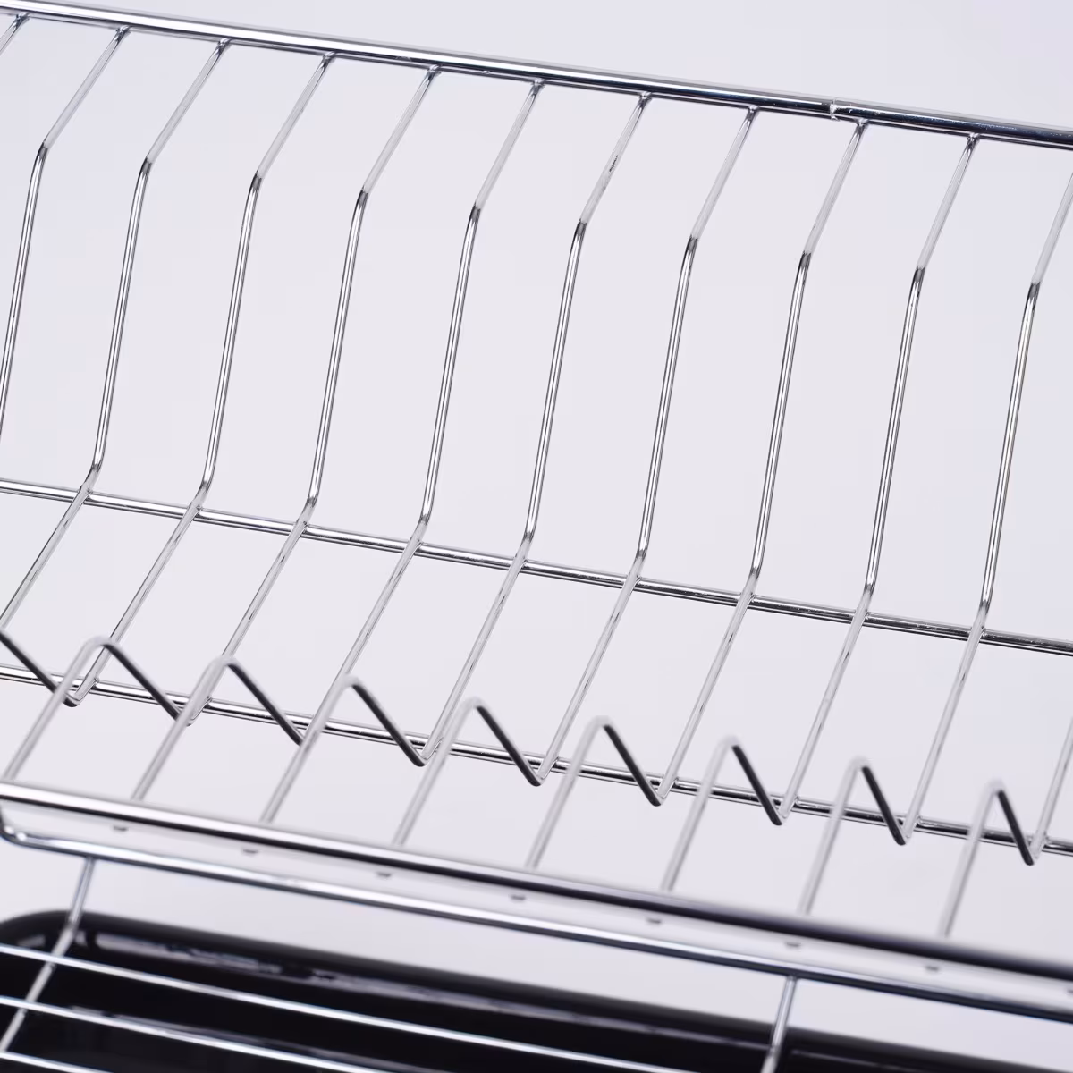 Orion Metal 2-Tier Dish Rack in Silver