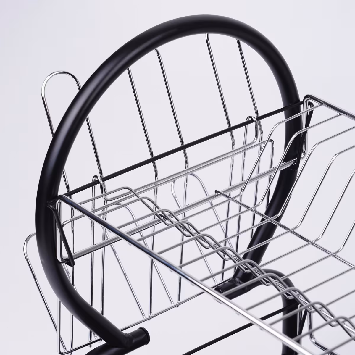 Orion Metal 2-Tier Dish Rack in Silver