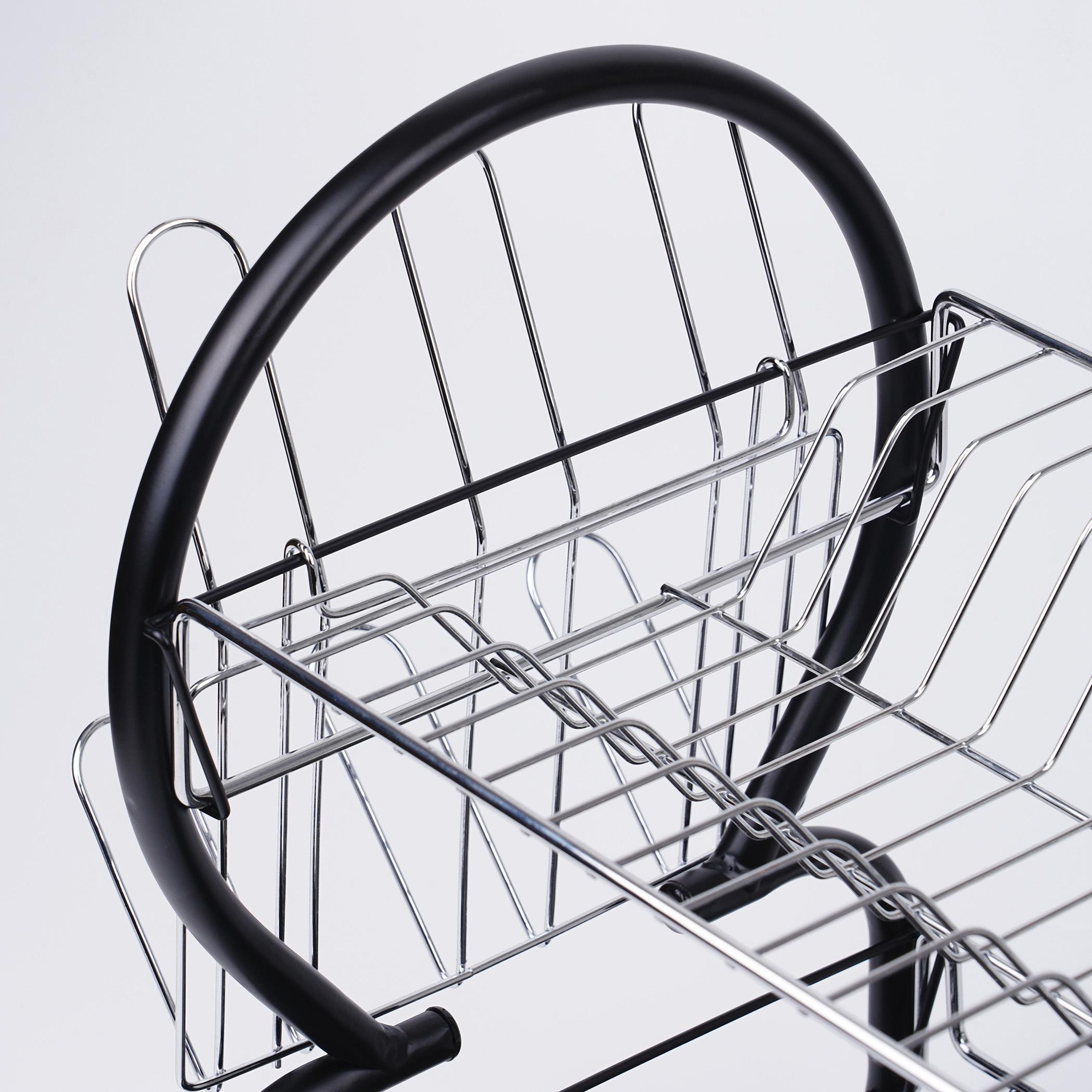 Orion Metal 2-Tier Dish Rack in Silver