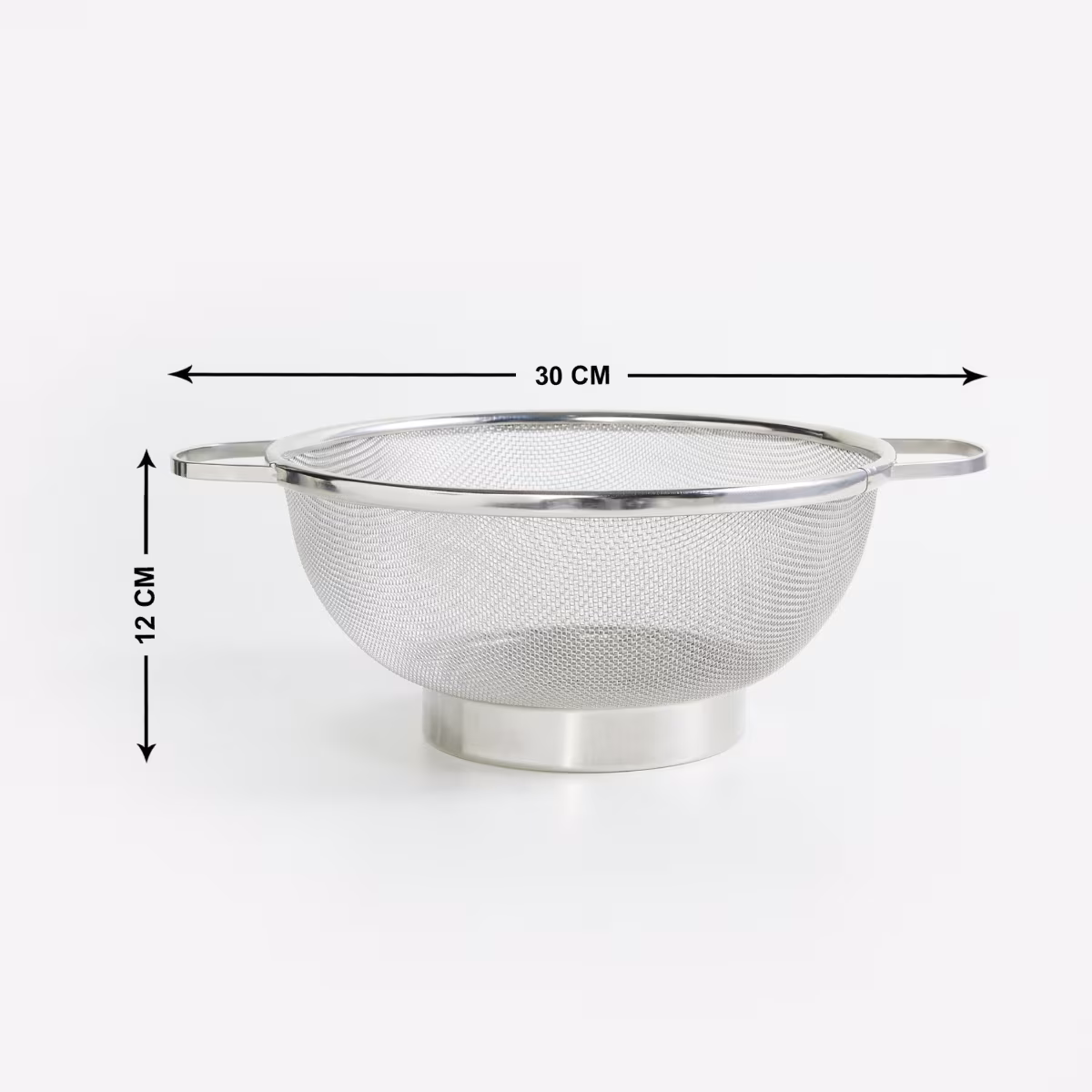 Ferrit Stainless Steel Colander Basket in Silver