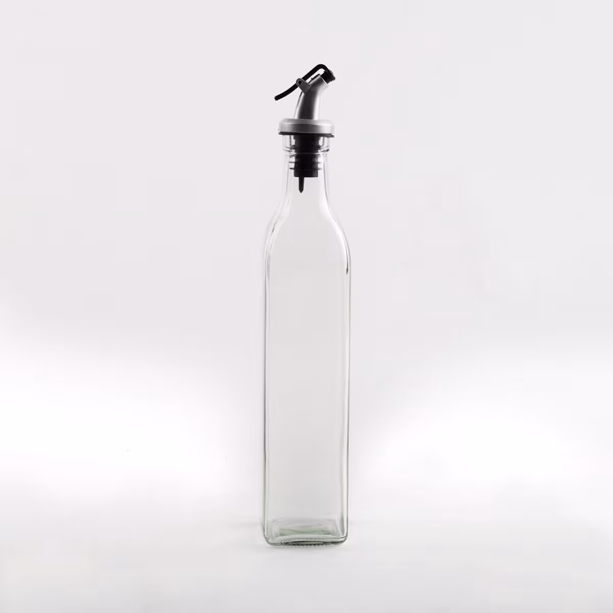 Pacific Blithe Set of 2 Glass Oil Bottles with Stand - 500ml in Transparent