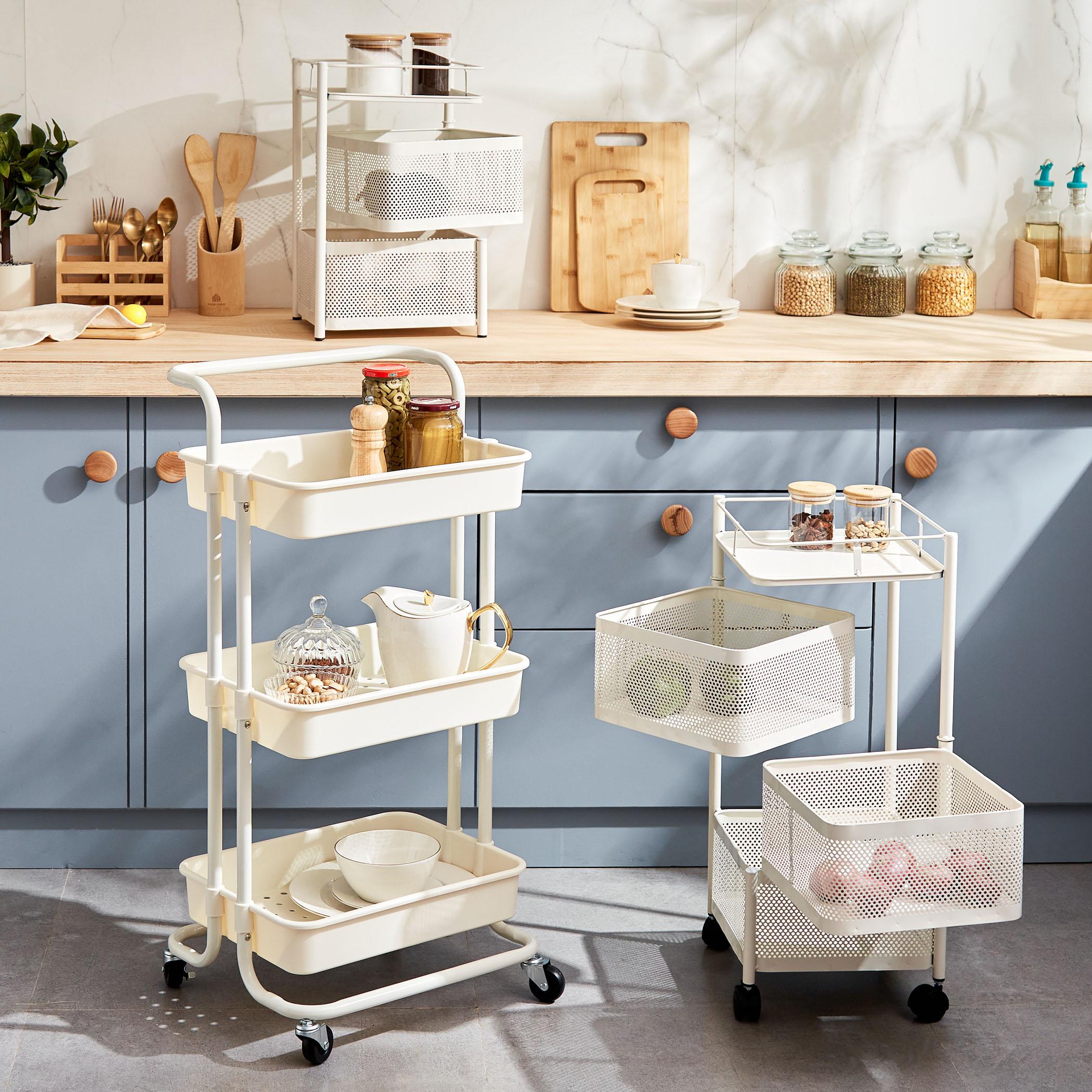 Tranzit Holland 2-Tier Trolley - White in White