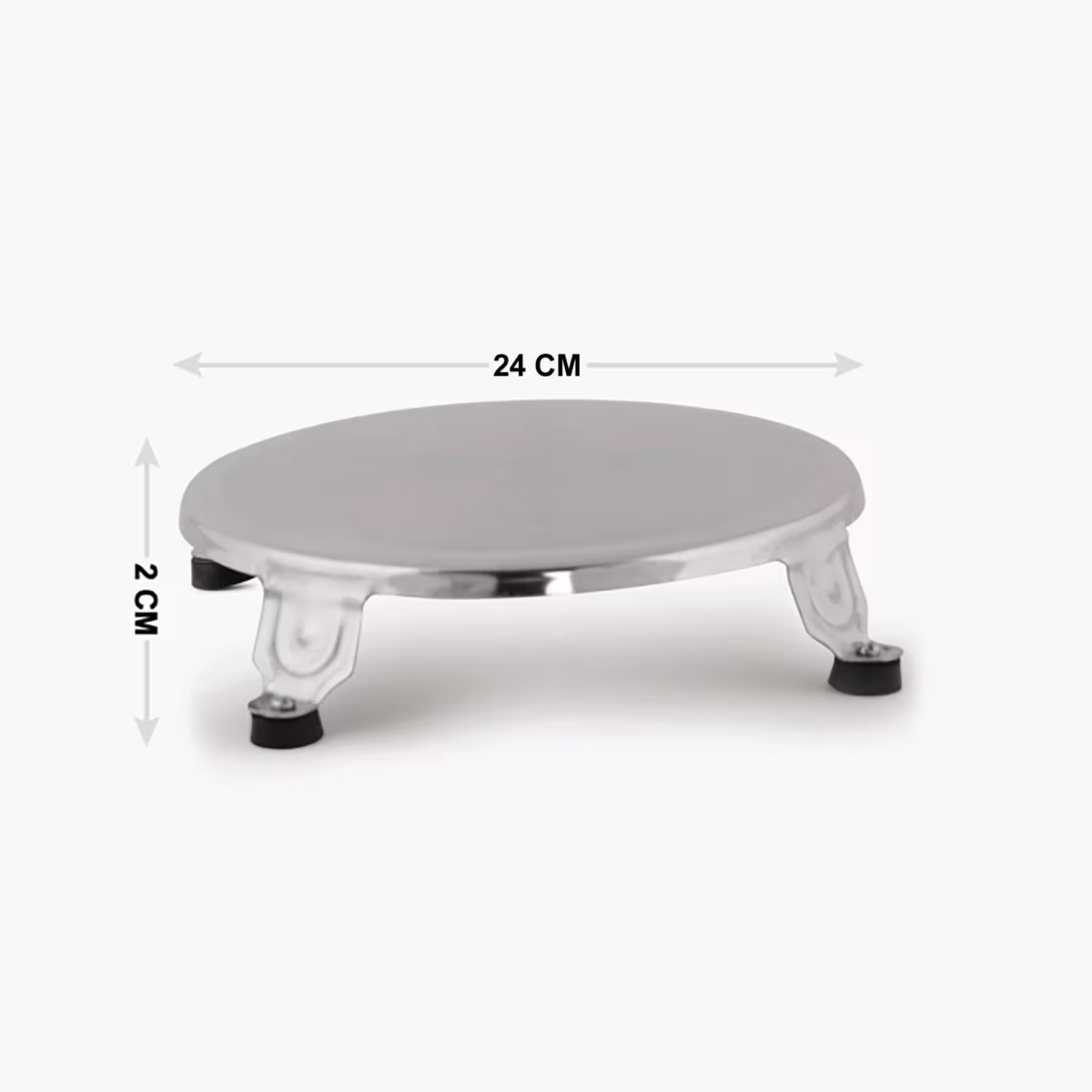 Glovia Stainless Steel Rolling Board in Silver