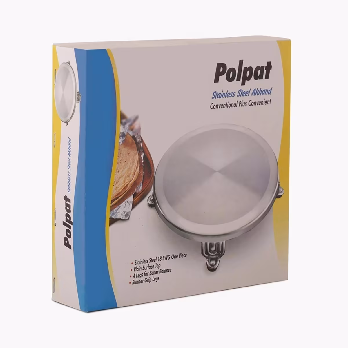 Glovia Stainless Steel Rolling Board in Silver