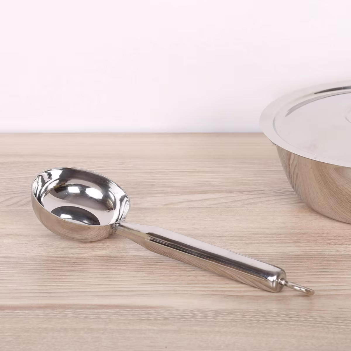 Ferrit Stainless Steel Dosa Ladle in Silver