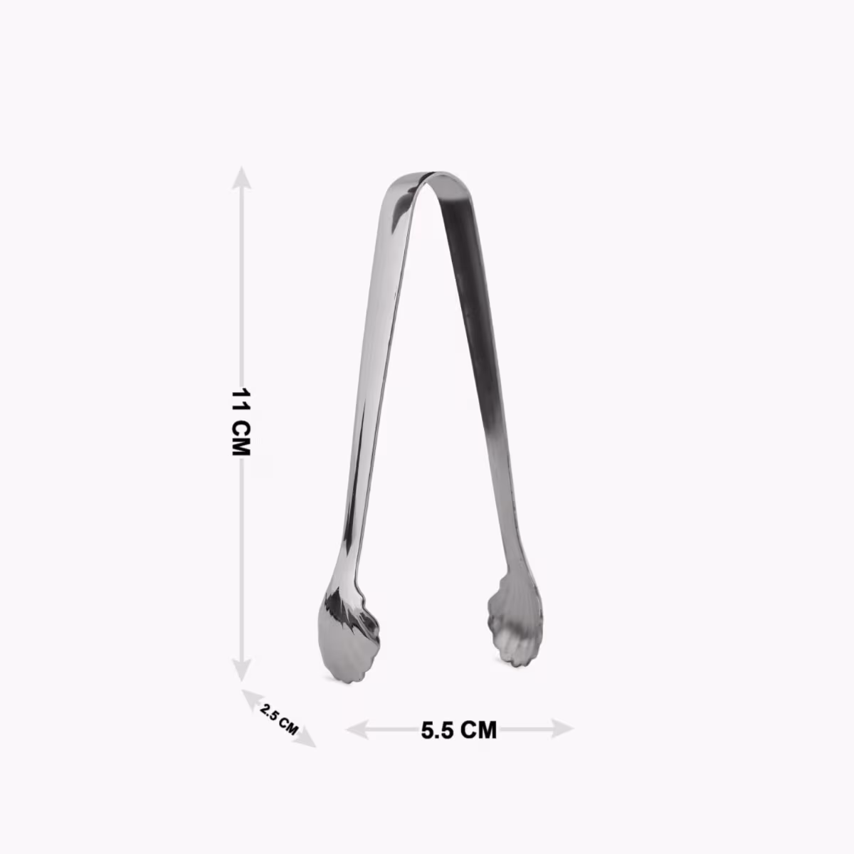 Ferrit Stainless Steel Tong in Silver