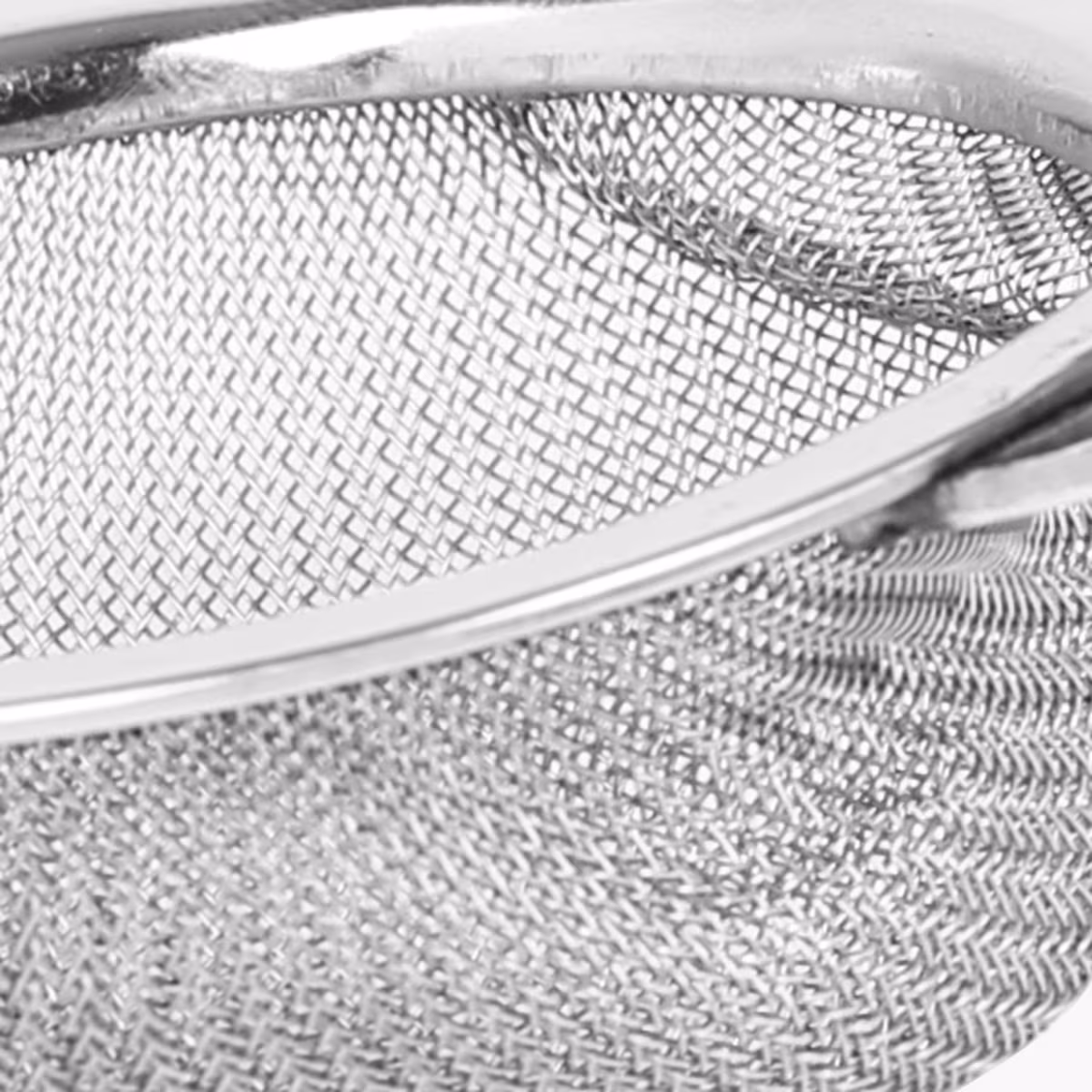Ferrit Stainless Steel Tea Strainer in Silver