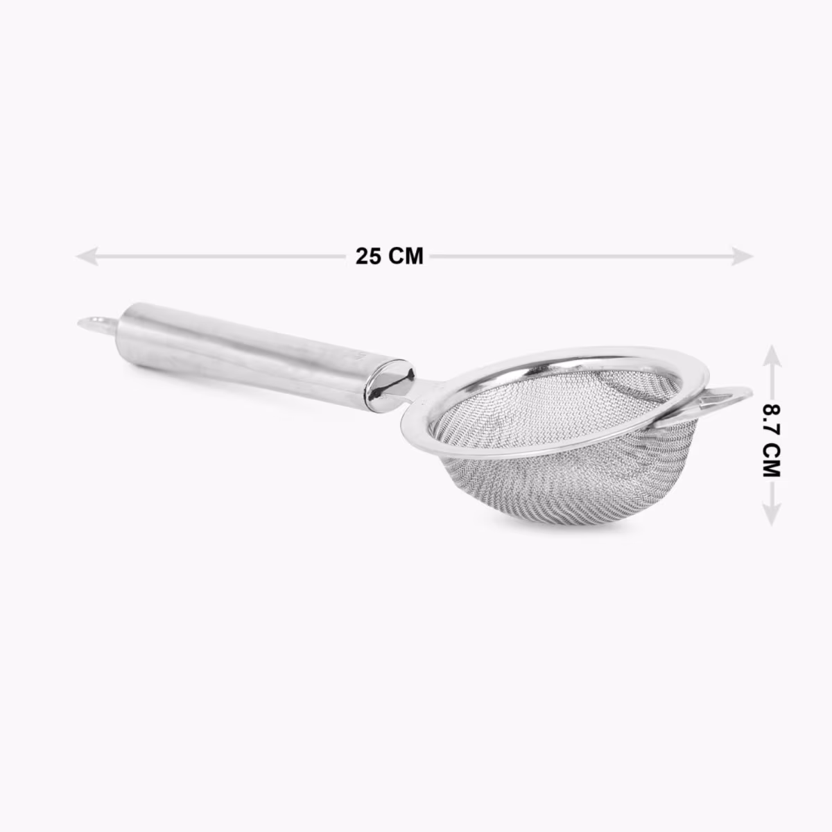 Ferrit Stainless Steel Tea Strainer in Silver
