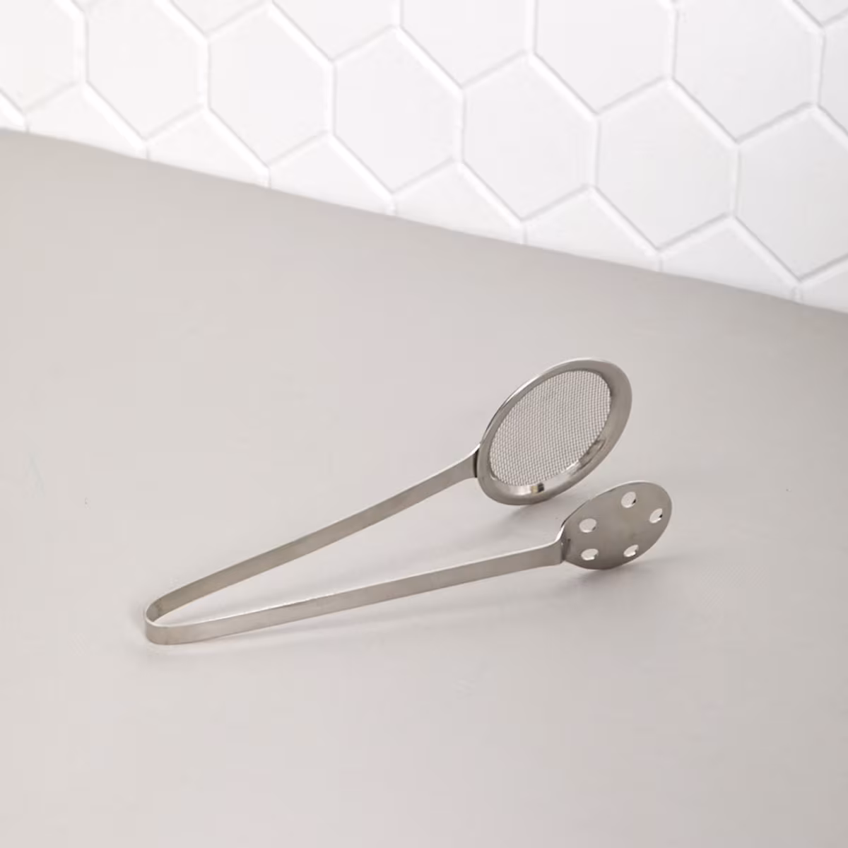 Ferrit Stainless Steel Serving Tong in Silver