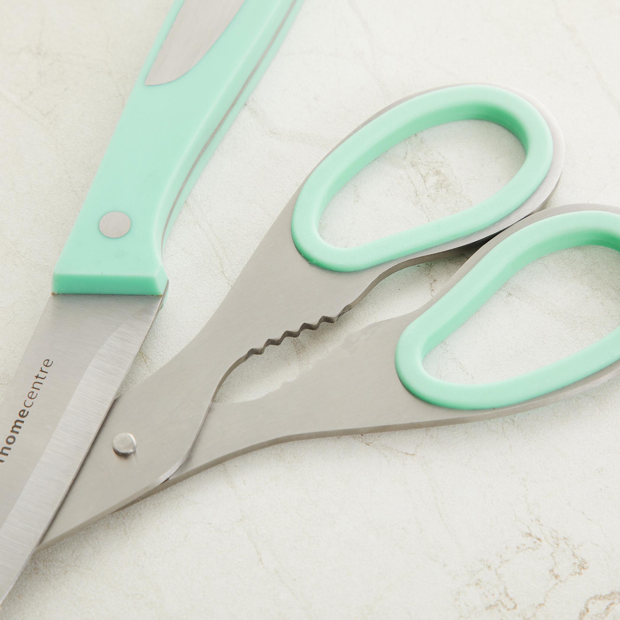 Chef Special 8Pcs Stainless Steel Rotating Knives Set in Teal