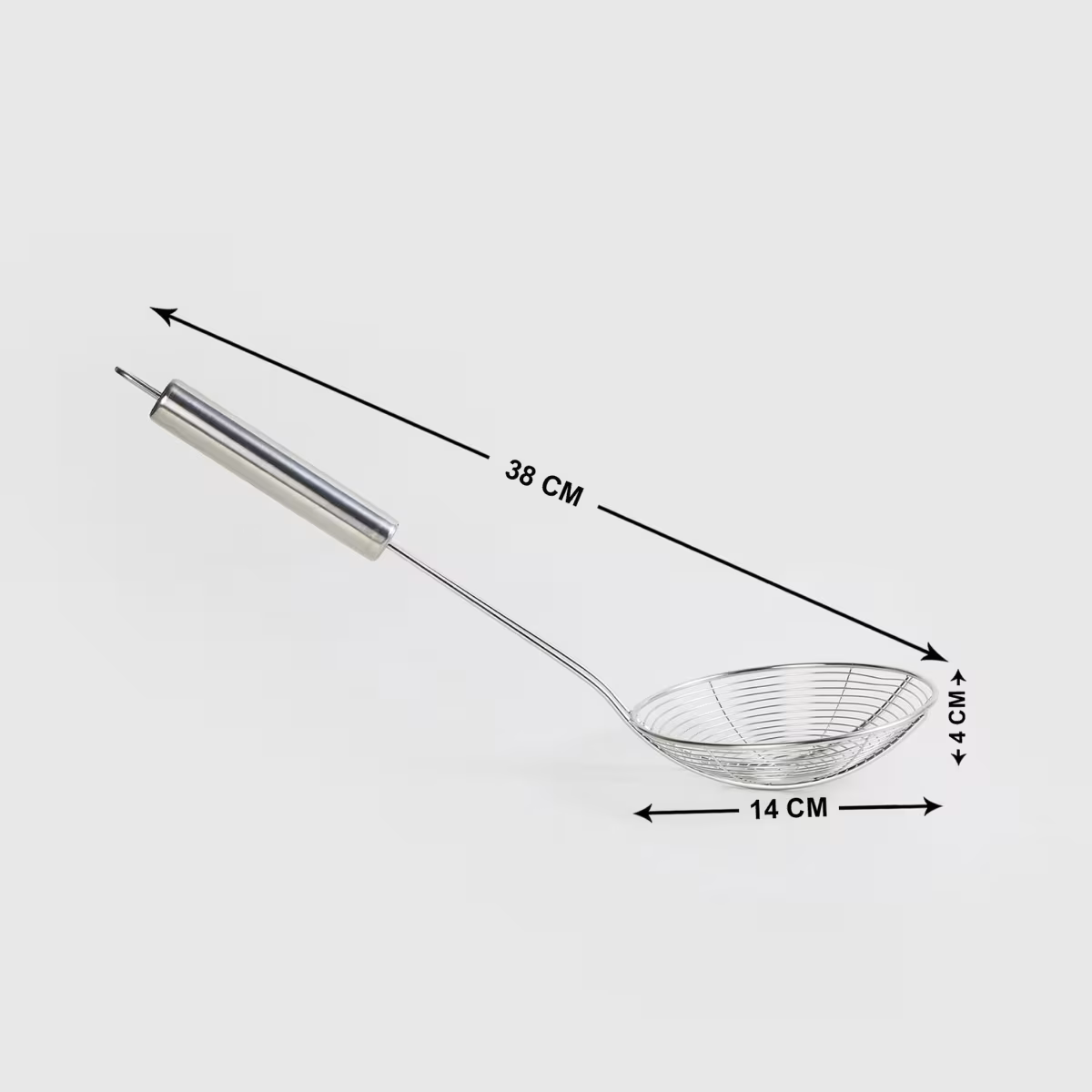 Ferrit Stainless Steel Deep Fry Strainer in Silver