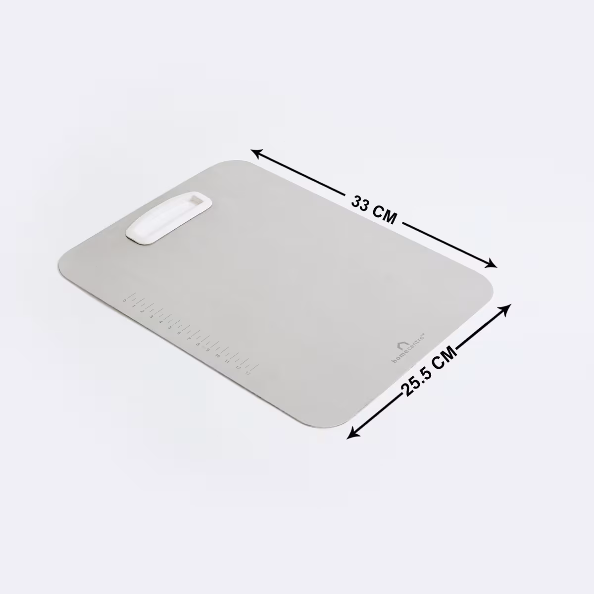 Valeria Steel Chopping Board in Silver