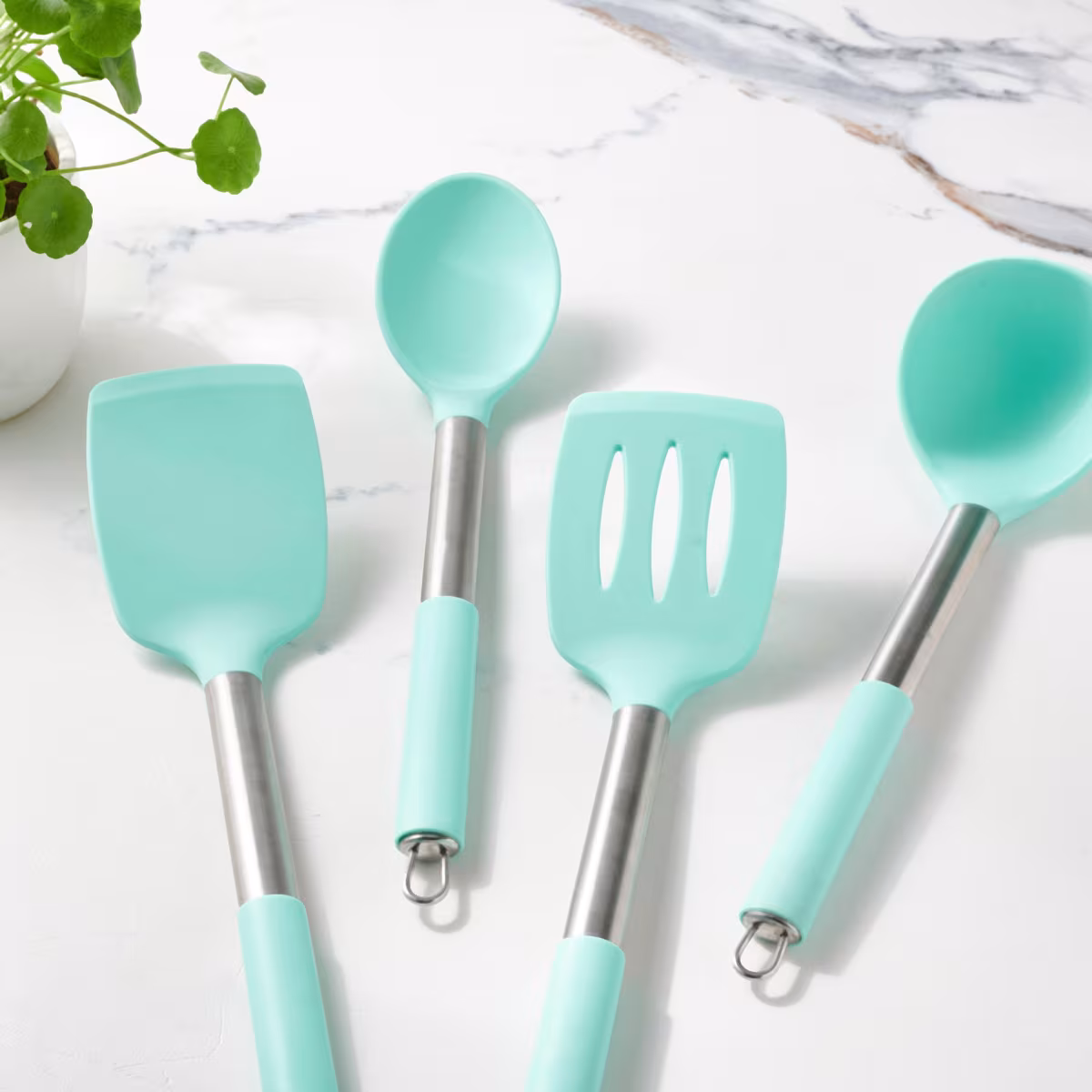 Valeria Doro Silicone Spoon in Teal