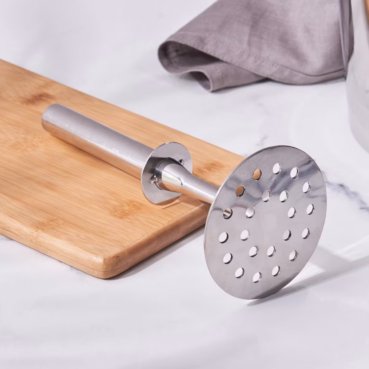 Ferrit Stainless Steel Potato Masher in Silver