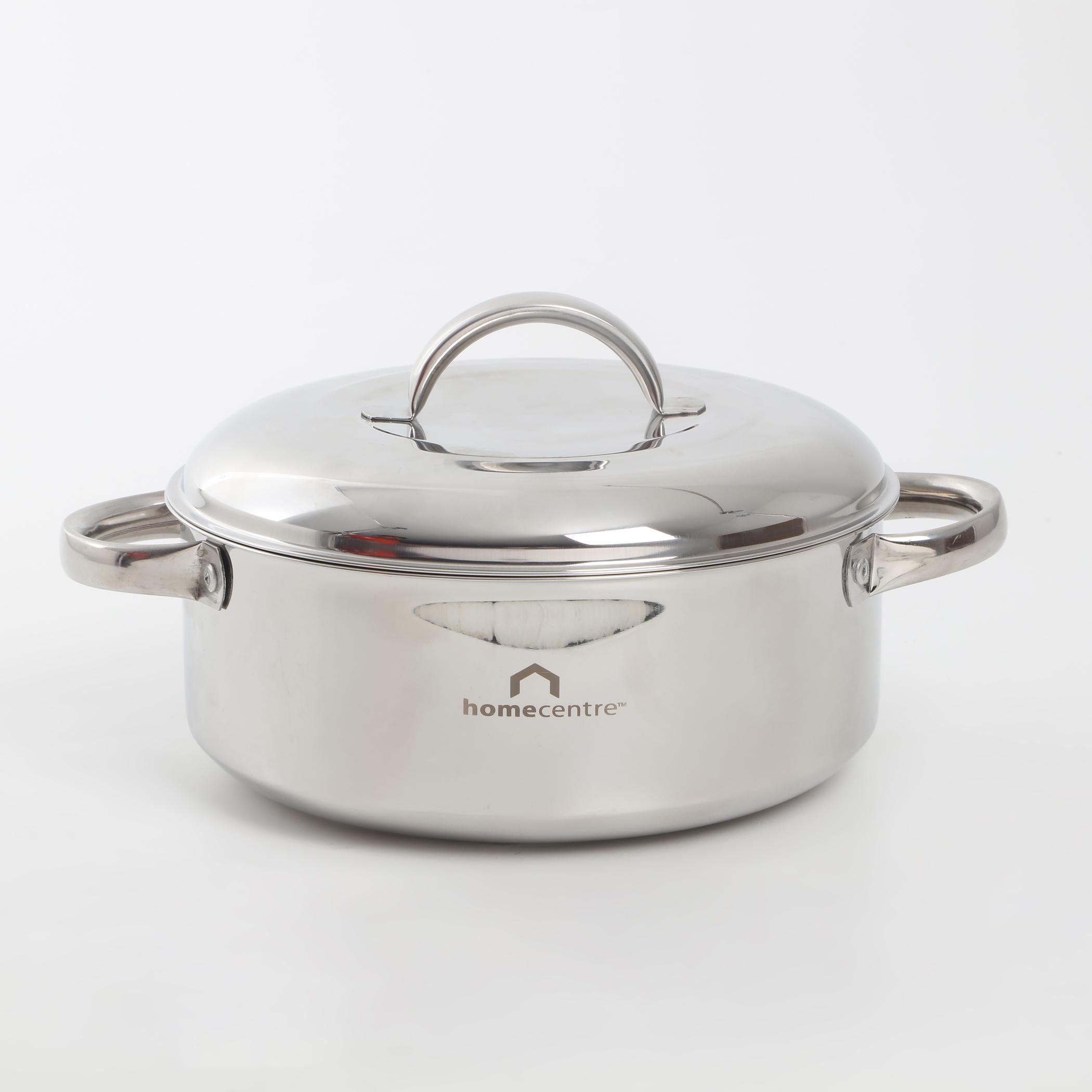 Rivago Claw Set of 2 Stainless Steel Insulated Casseroles in Silver