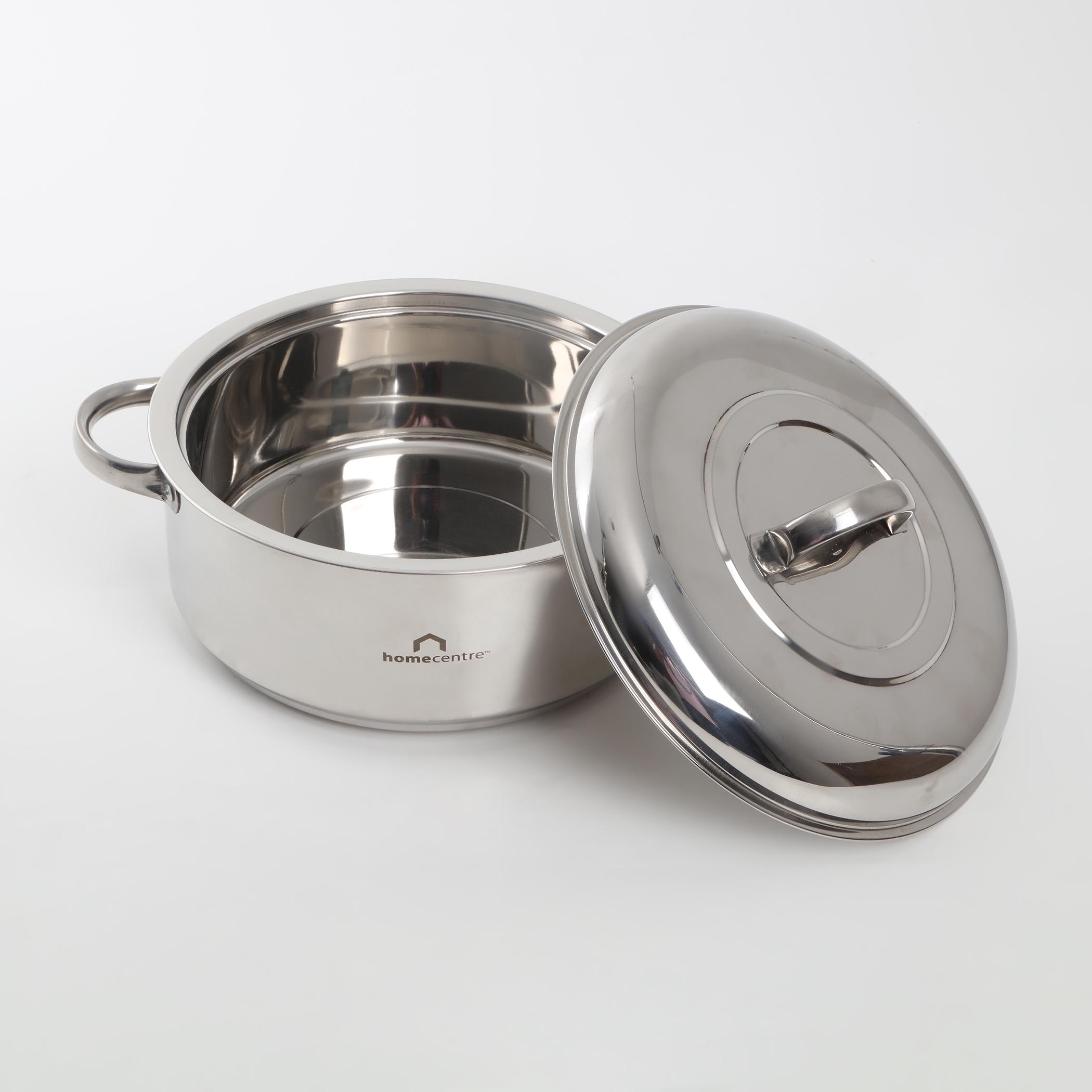 Rivago Claw Set of 2 Stainless Steel Insulated Casseroles in Silver