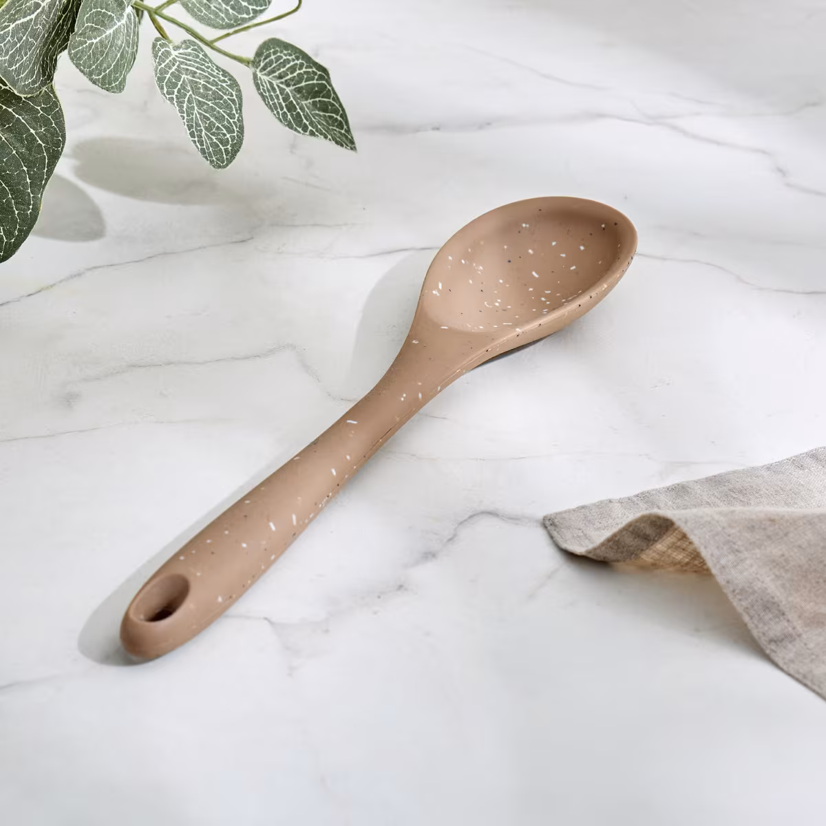 Marshmallow Aruba Silicone Spoon in Beige
