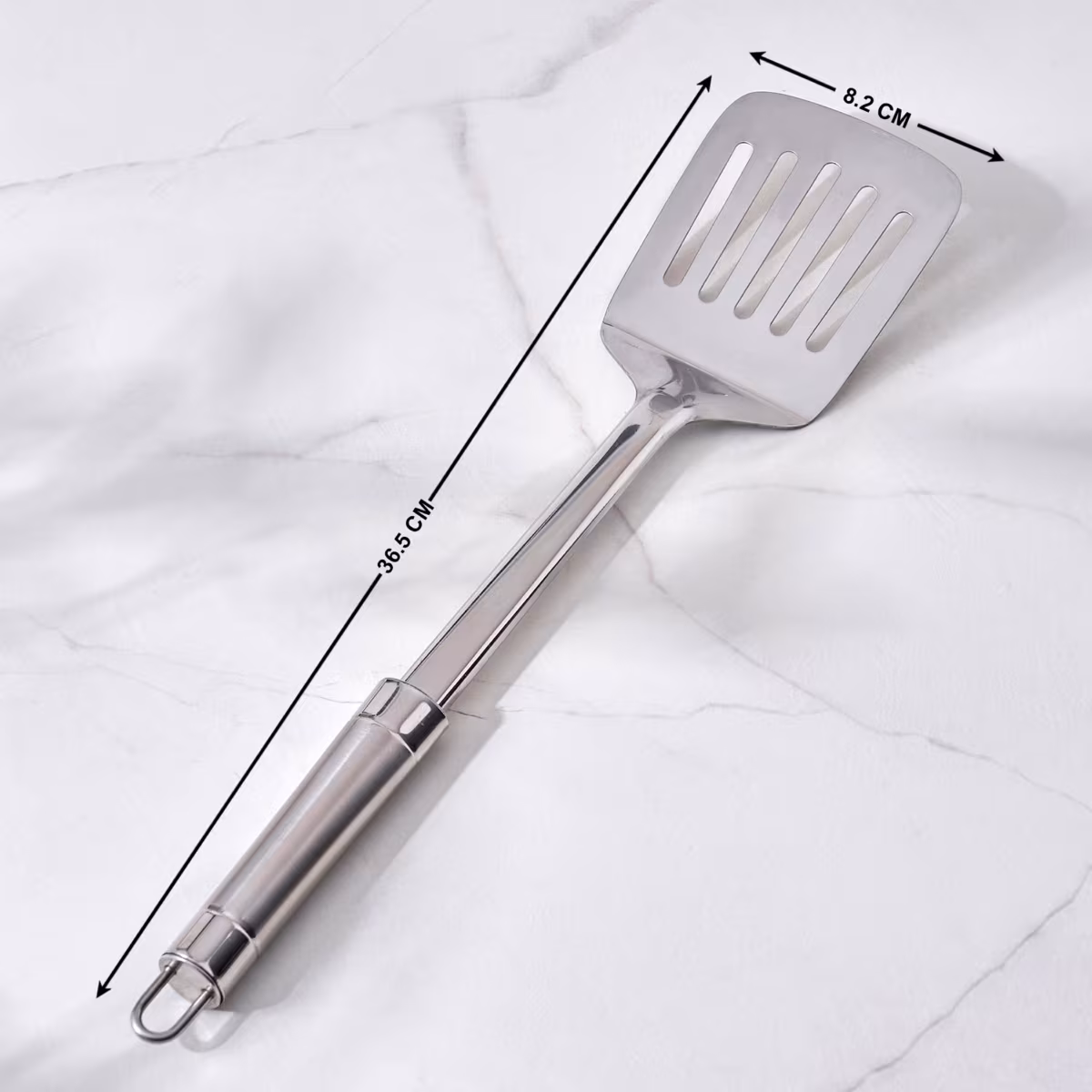 Ferrit Celik Stainless Steel Slotted Turner in Silver