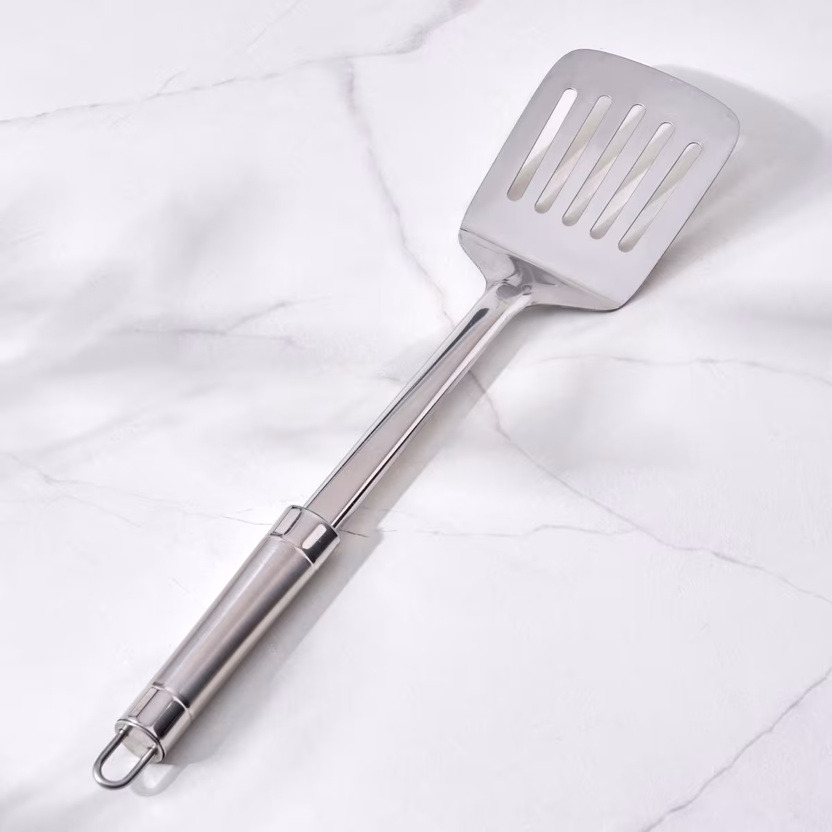 Ferrit Celik Stainless Steel Slotted Turner in Silver