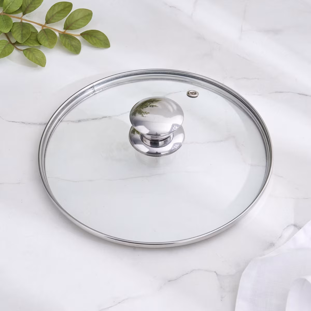 Adalyn Grit Glass Lid - 20.5cm in Transparent