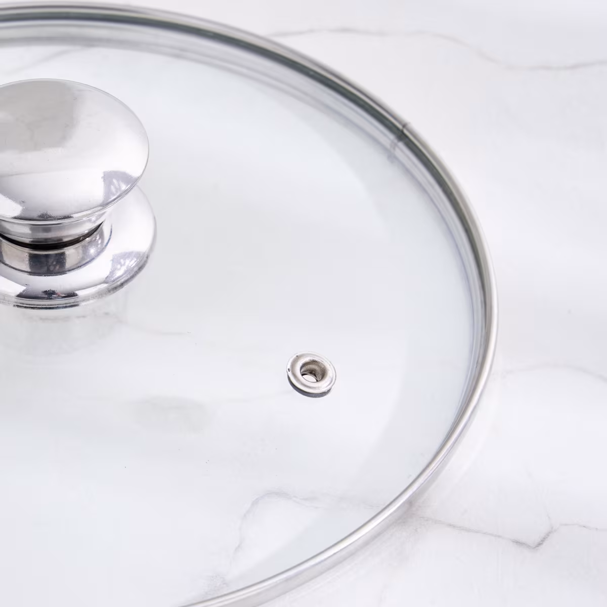 Adalyn Grit Glass Lid - 20.5cm in Transparent
